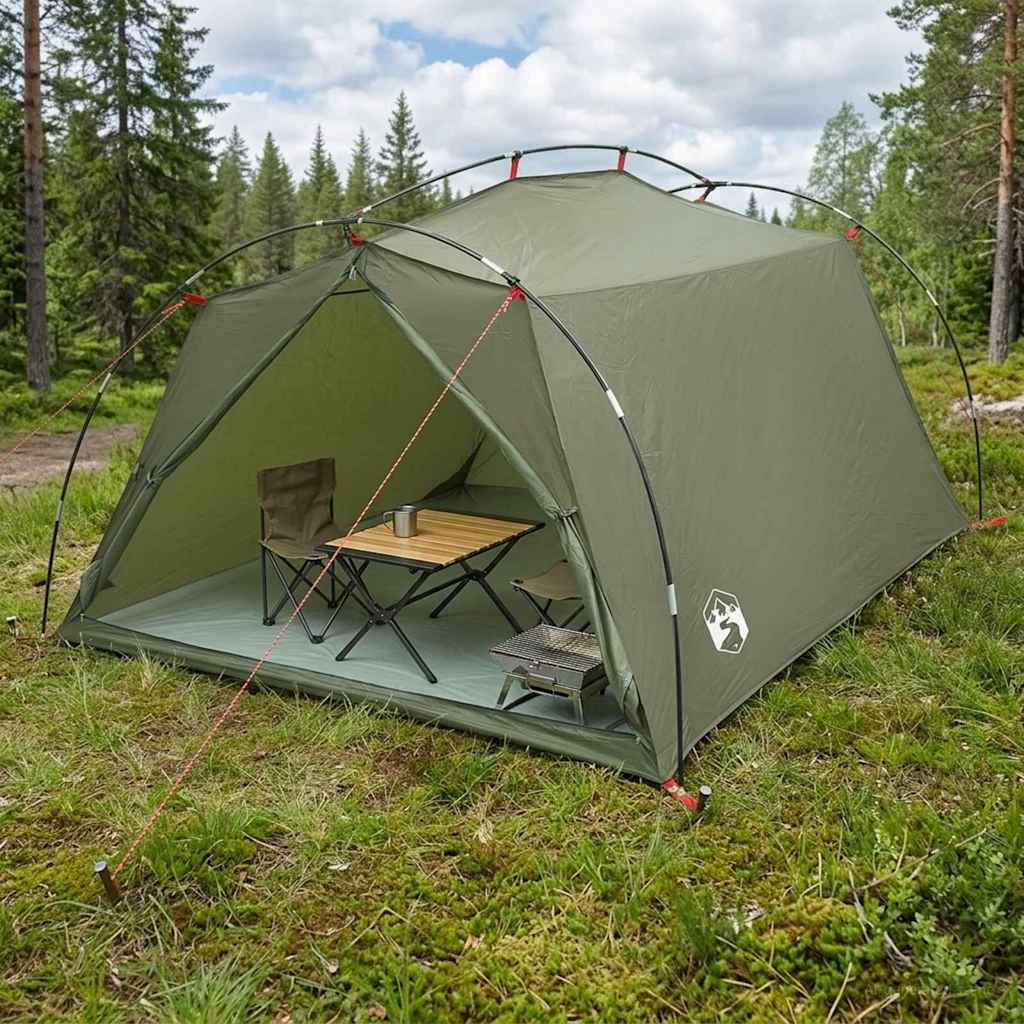 vidaXL Tunnelzelt Olive Grün 2-Personen