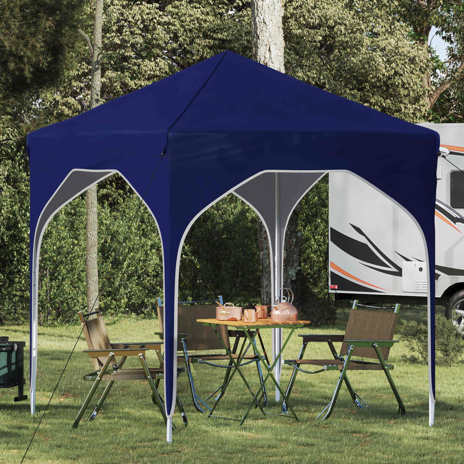 vidaXL Pop-up Partyzelt 194 x 194 x 245 cm Blau