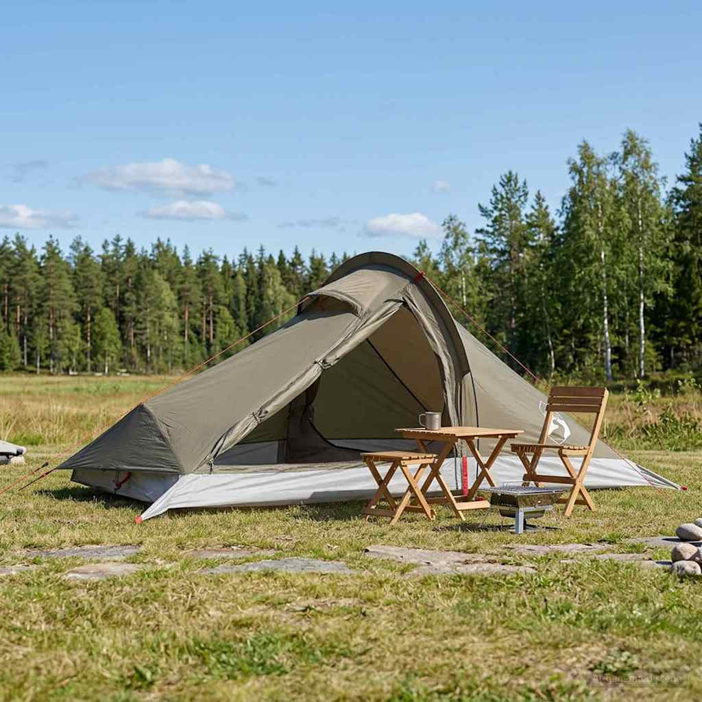 vidaXL Trekkingzelt Braun und Grau 4-Personen