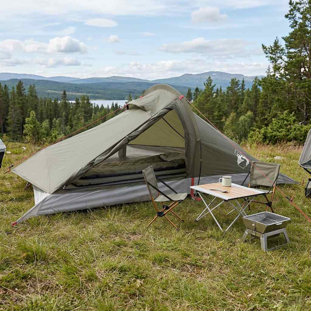 vidaXL Trekkingzelt Olive Grün 2-Personen