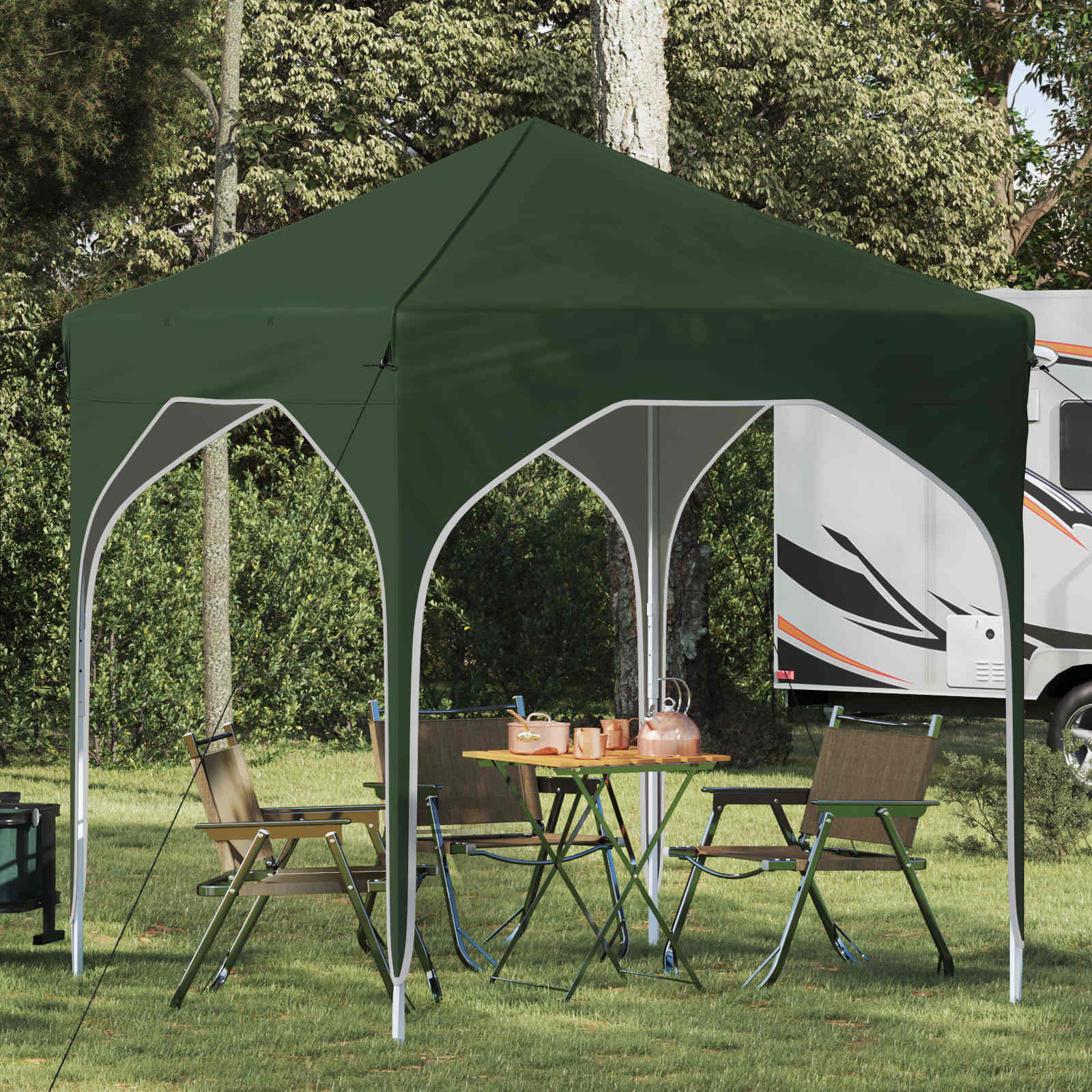 vidaXL Pop-up Partyzelt 194 x 194 x 245 cm Grün