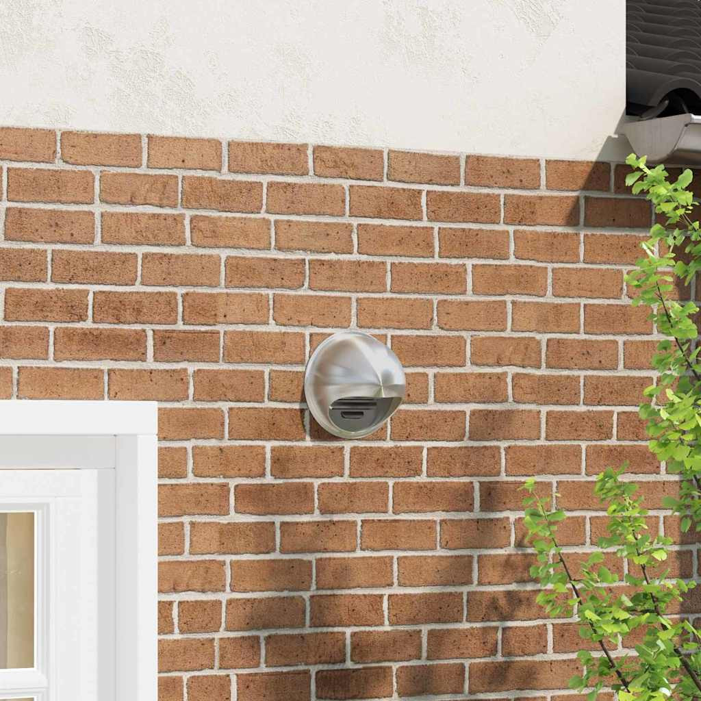 vidaXL Lüftungsgitter 8 pcs Silber 200 mm Edelstahl