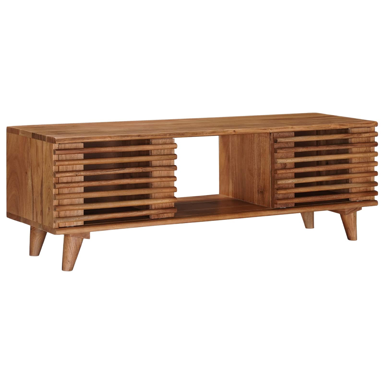 vidaXL TV-Schränk mit Speicher mit Tür Natur 105 x 30 x 35 cm