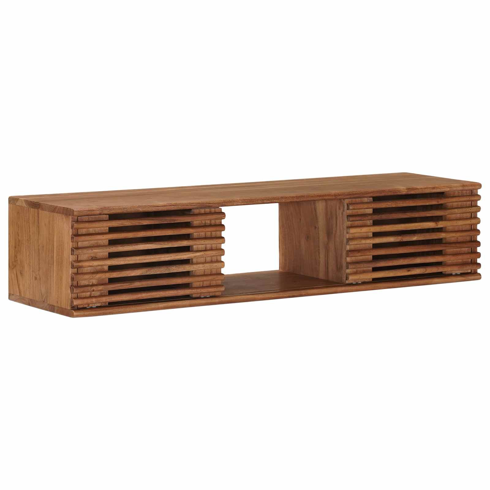 vidaXL TV-Schränk mit Speicher mit Tür Natur 105 x 30 x 22,5 cm