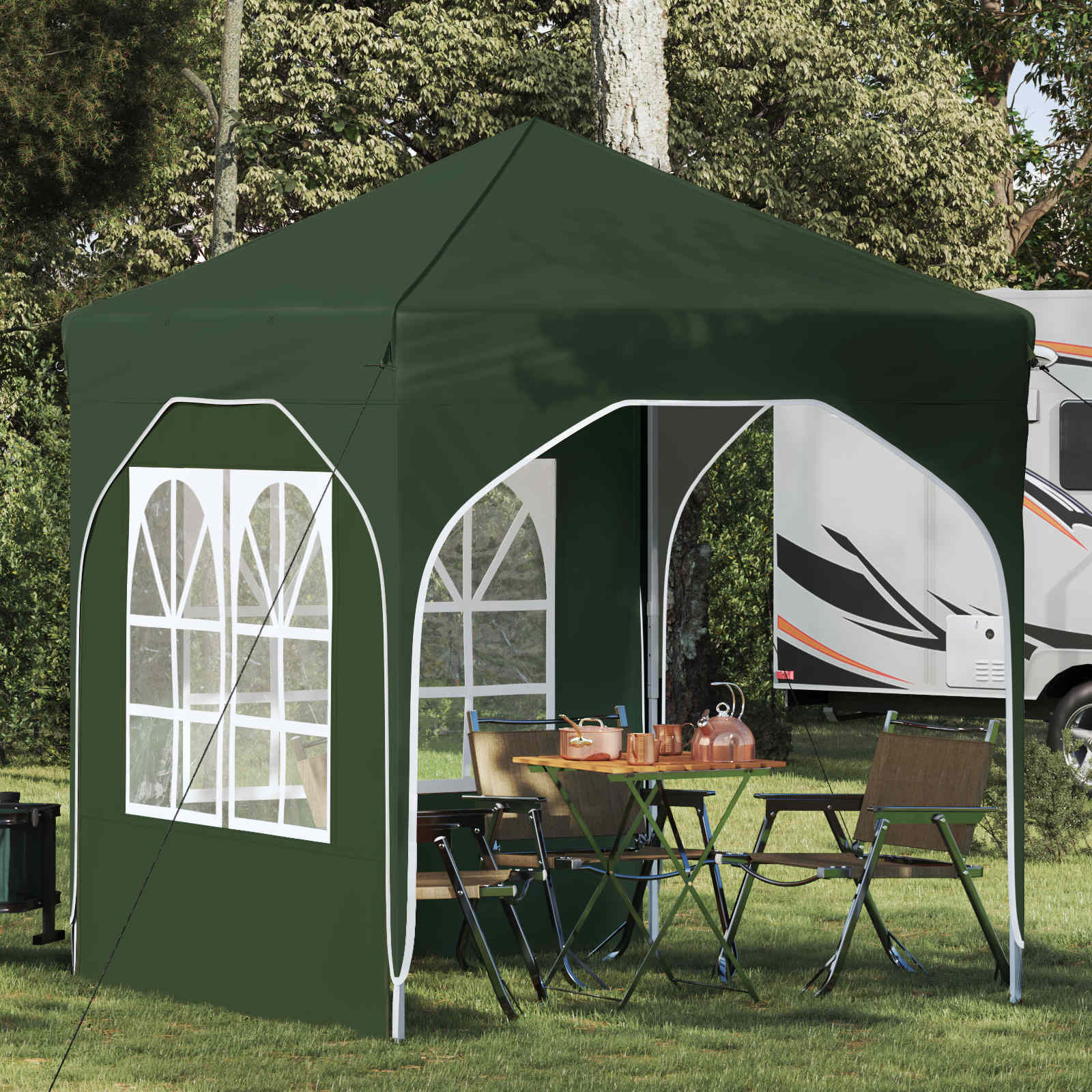 vidaXL Pop-up Partyzelt 192 x 192 x 245 cm Grün