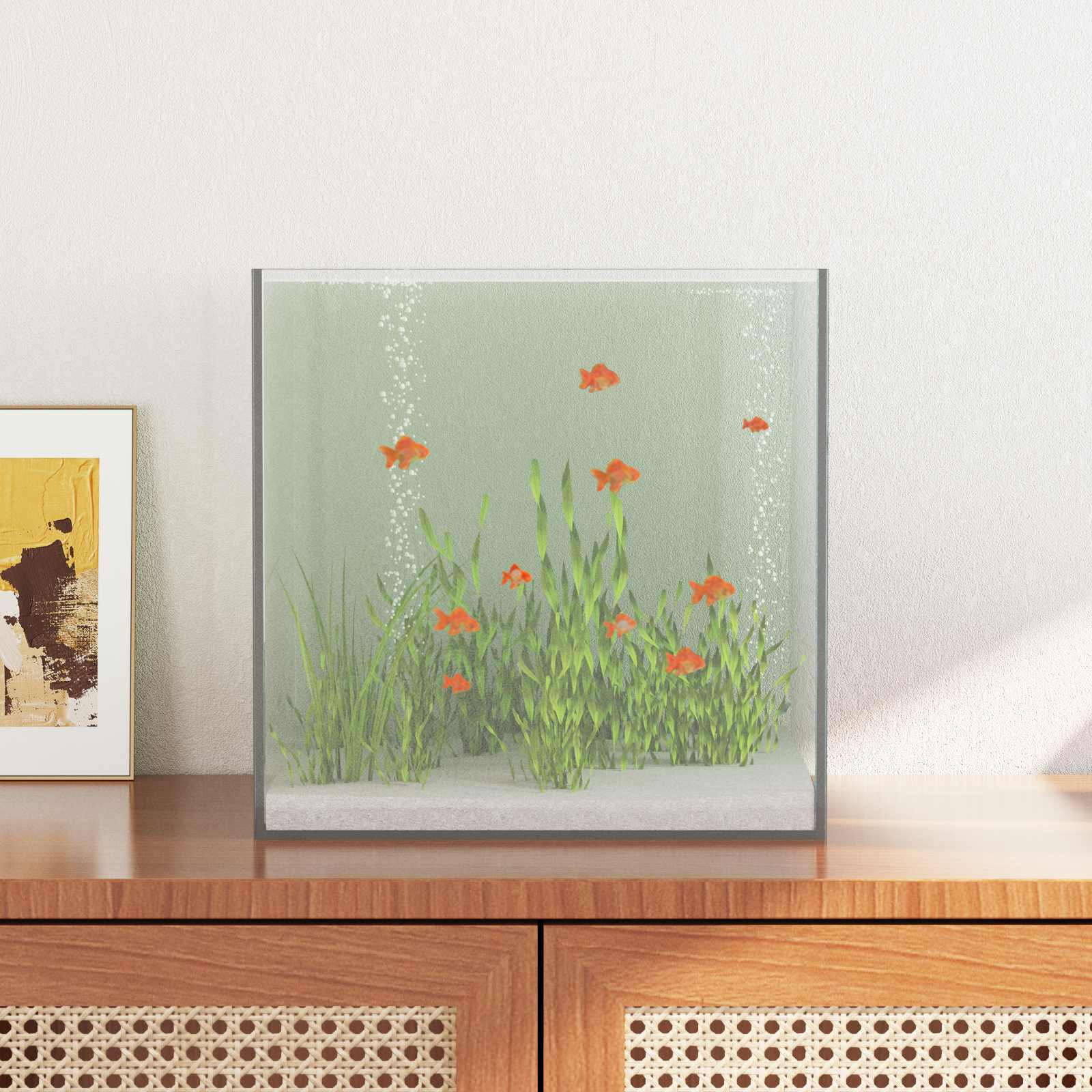 vidaXL Aquarium mit Speicher Transparent 30 x 30 x 30 cm Glas