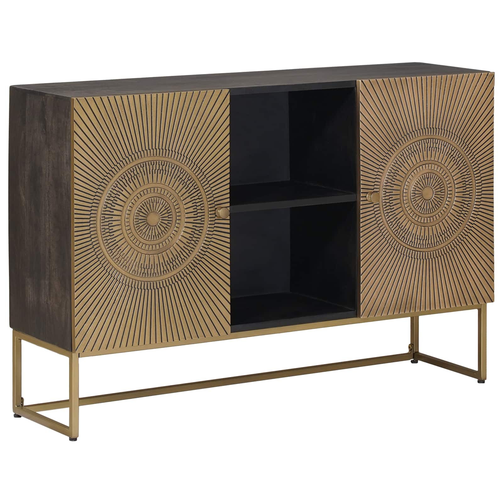 vidaXL Sideboard Messing 105 x 30 x 70 cm