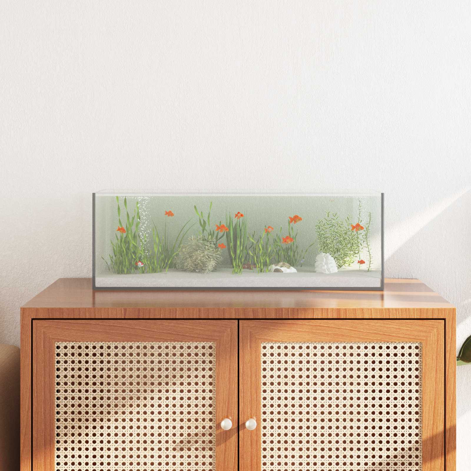 vidaXL Aquarium mit Speicher Transparent 60 x 20 x 20 cm Glas