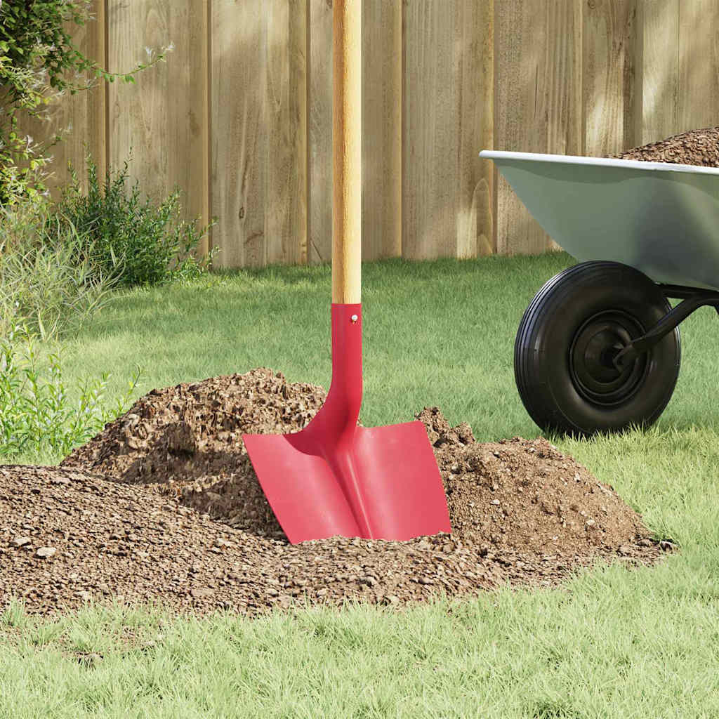 vidaXL Schaufelkopf Rot 39,5 x 27,5 cm Pulverbeschichteter Stahl