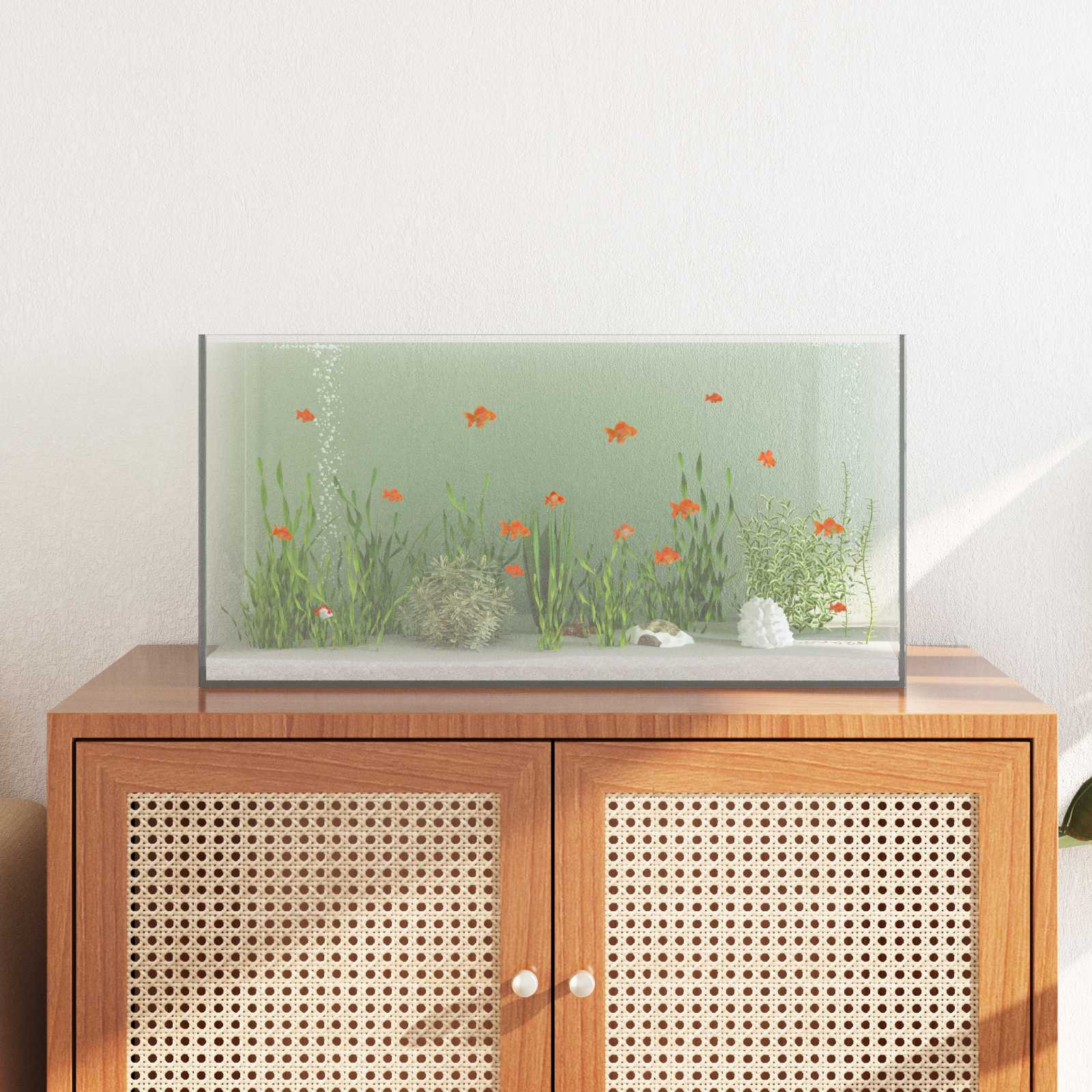 vidaXL Aquarium mit Speicher Transparent 60 x 30 x 30 cm Glas