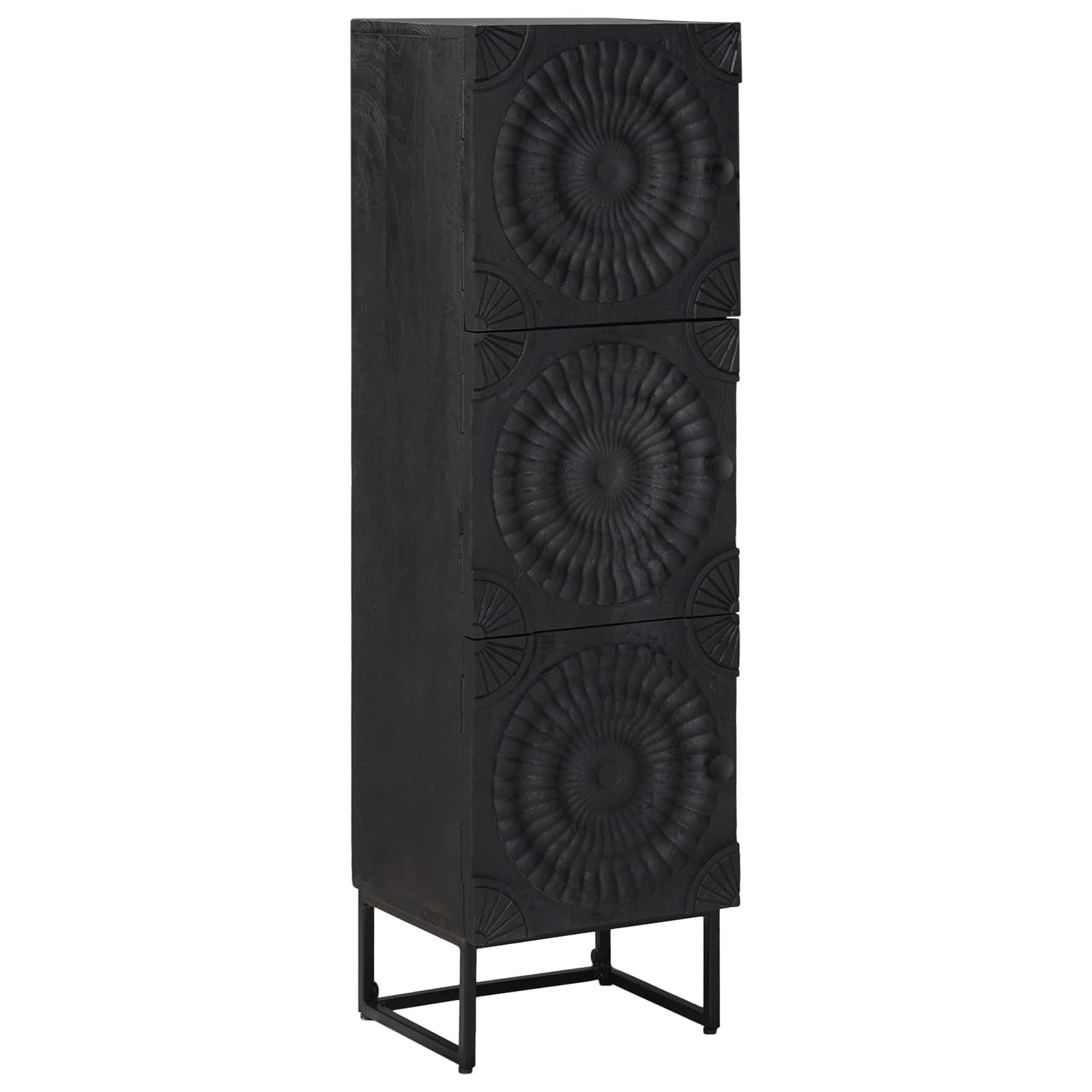 vidaXL Highboard Schwarz 35 x 30 x 120 cm
