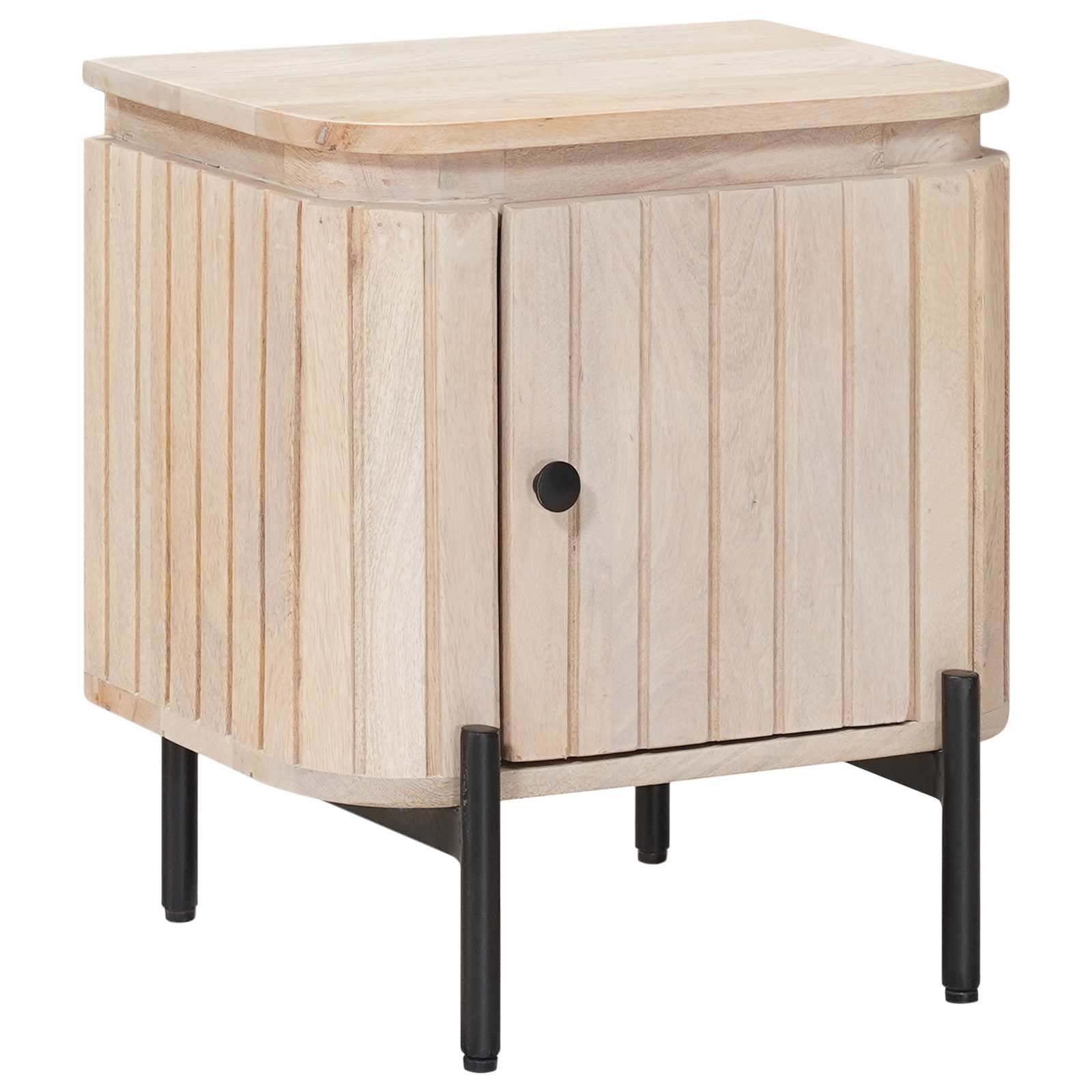 vidaXL Handgefertigter Nachttisch Weiß 40 x 30 x 45 cm