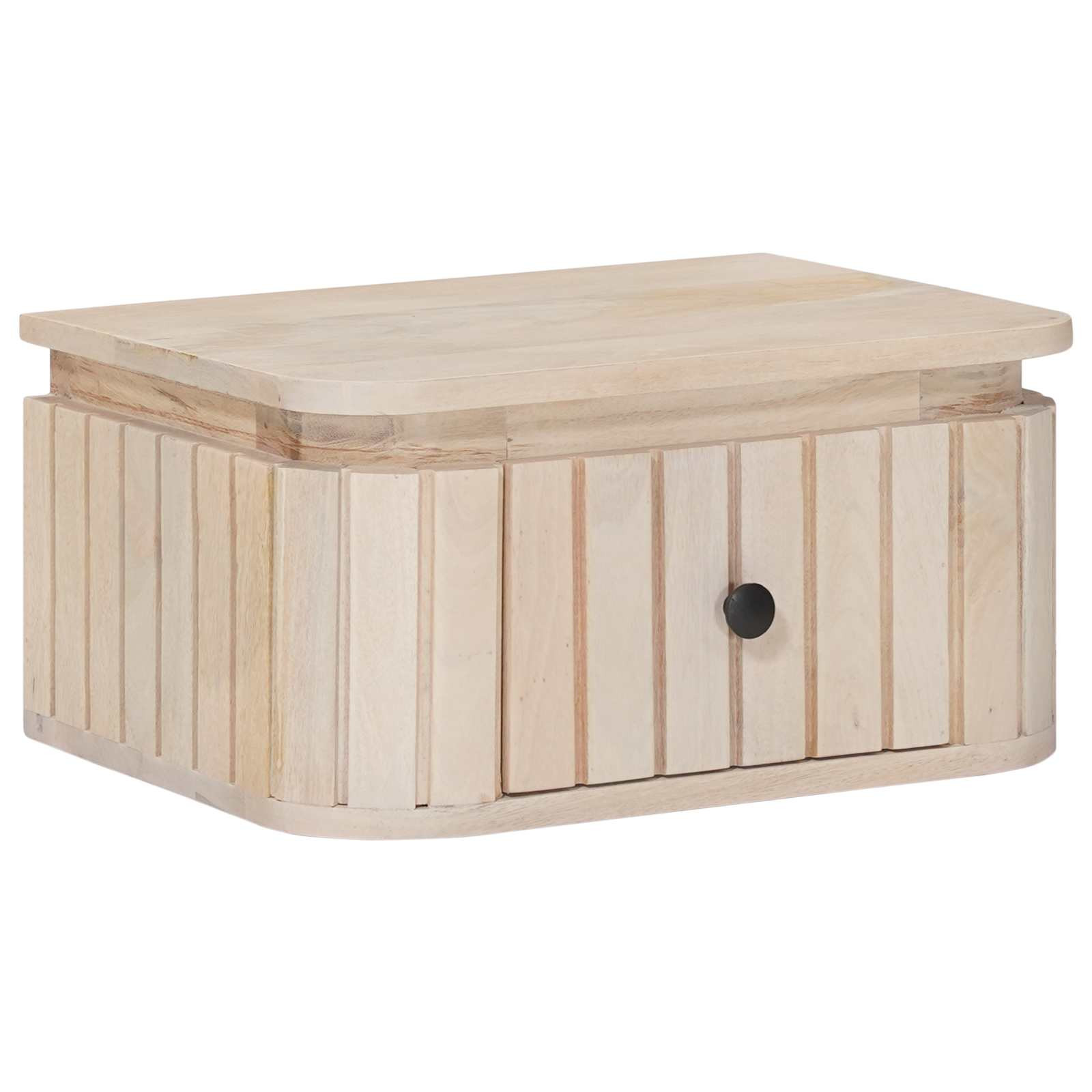 vidaXL Handgefertigter Nachttisch Weiß 40 x 30 x 20 cm