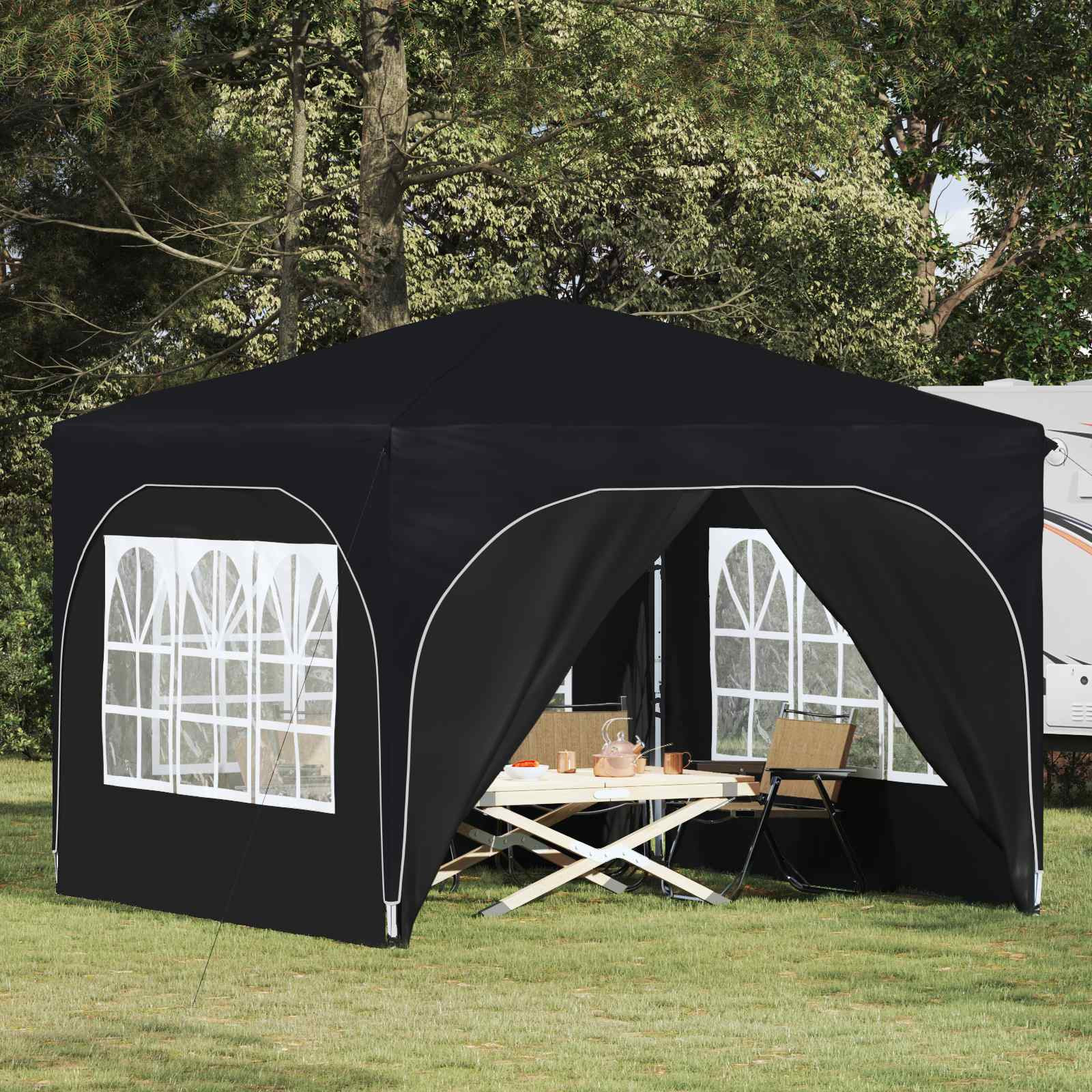 vidaXL Pop-up Partyzelt 290 x 290 x 245 cm Antrazit