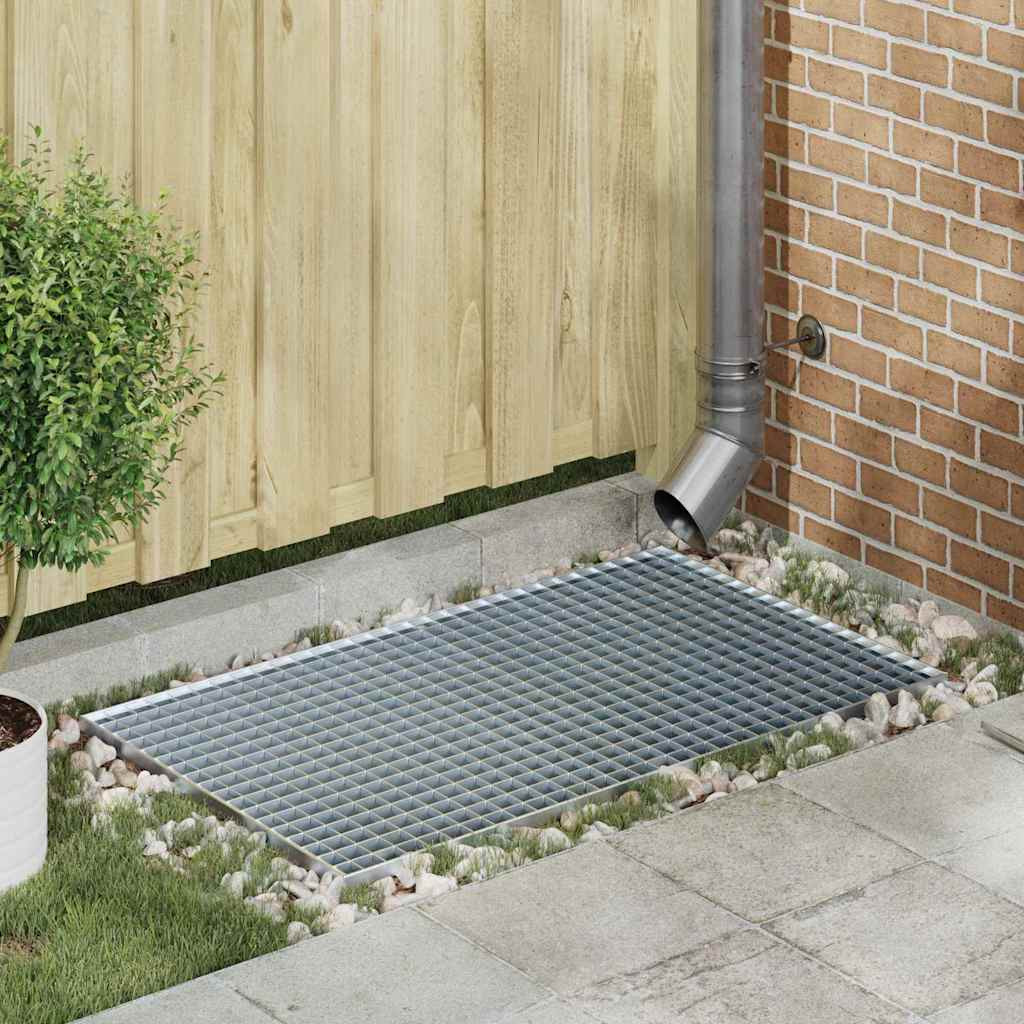 vidaXL Gitter Silber 30 x 30 x 2 cm Feuerverzinkter Stahl