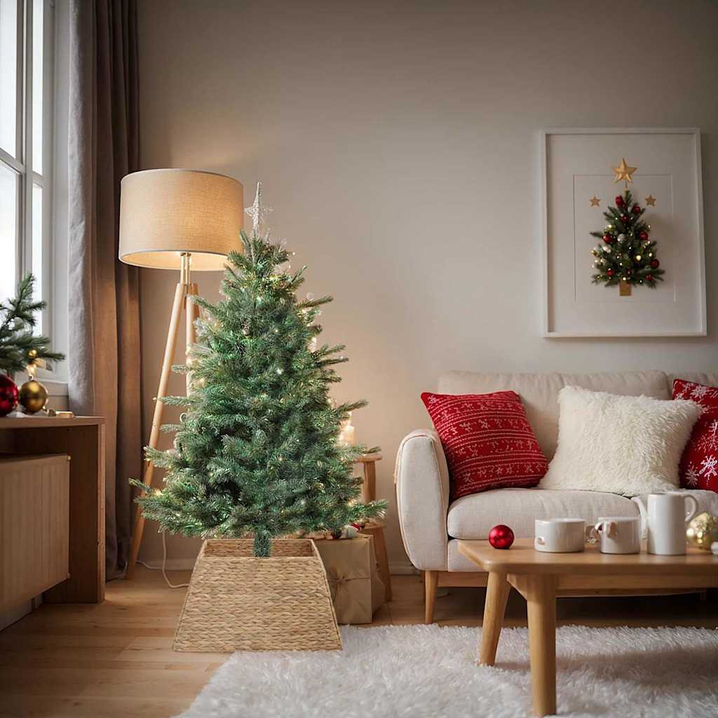 vidaXL Weihnachtsbaumkragen Braun 70 x 70 x 28 cm Wasserhyazinthe