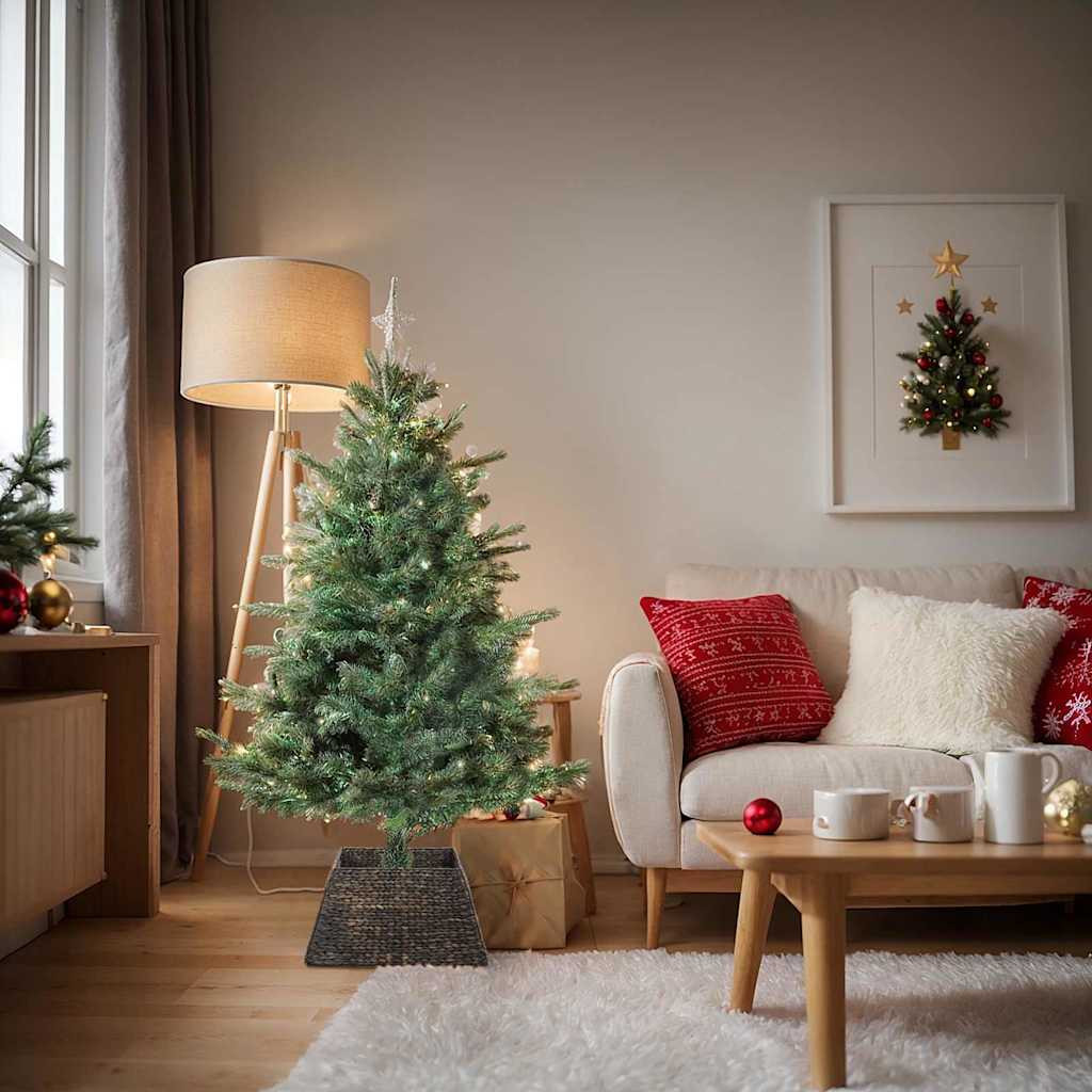 vidaXL Weihnachtsbaumkragen Schwarz 50 x 50 x 25 cm Wasserhyazinthe
