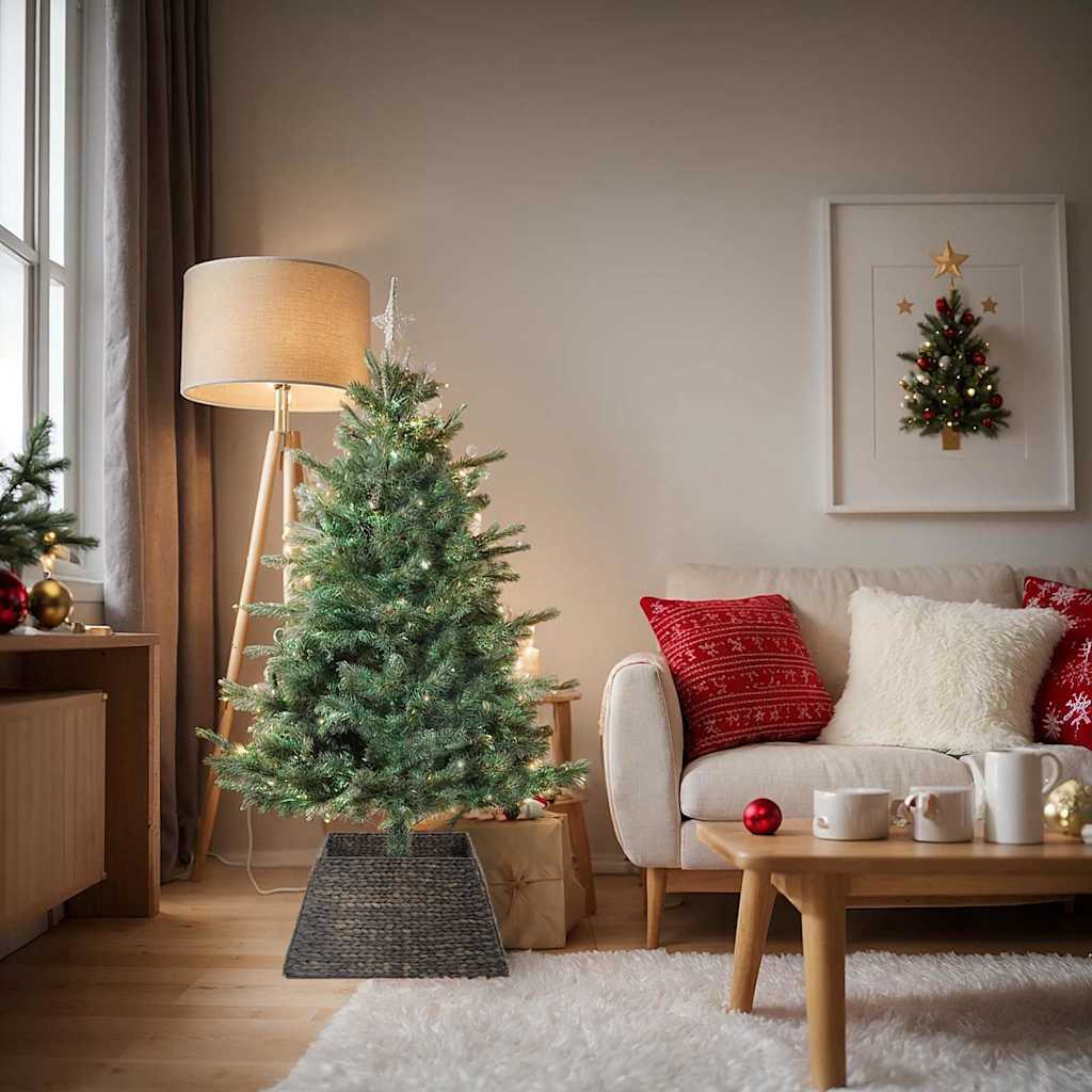 vidaXL Weihnachtsbaumkragen Schwarz 60 x 60 x 28 cm Wasserhyazinthe