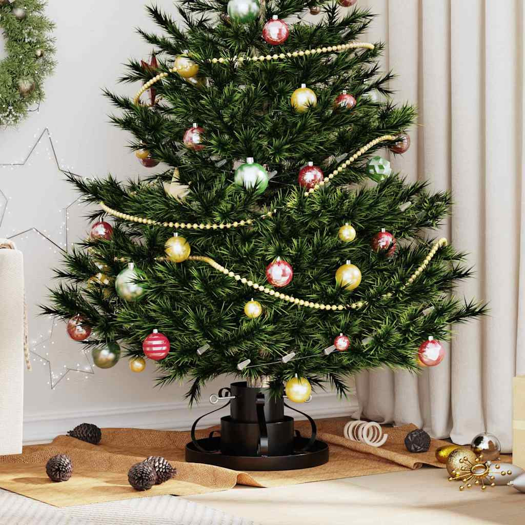 vidaXL Weihnachtsbaumständer Schwarz 40 x 40 x 21 cm Stahl