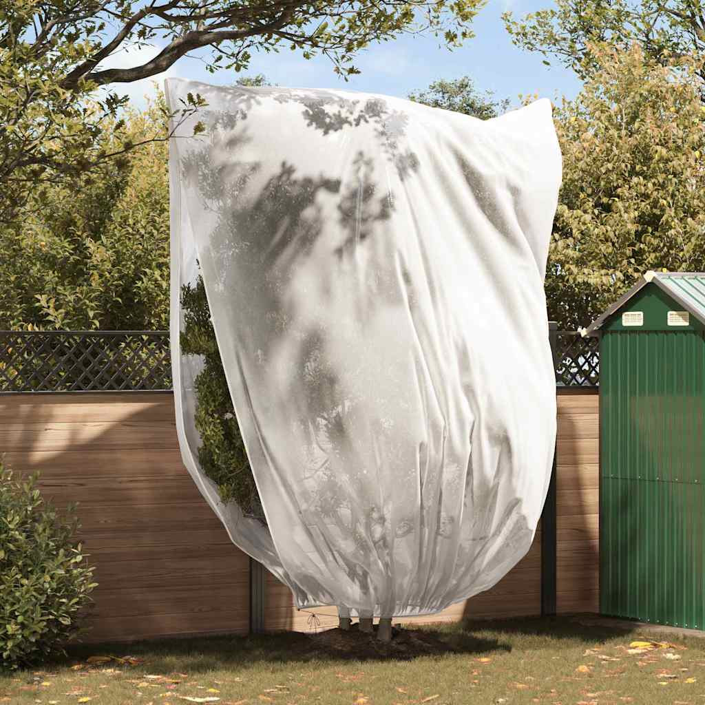 vidaXL Winterschutz fur Pflanzen Weiß 3,5 x 2,5 m Vliesstoff