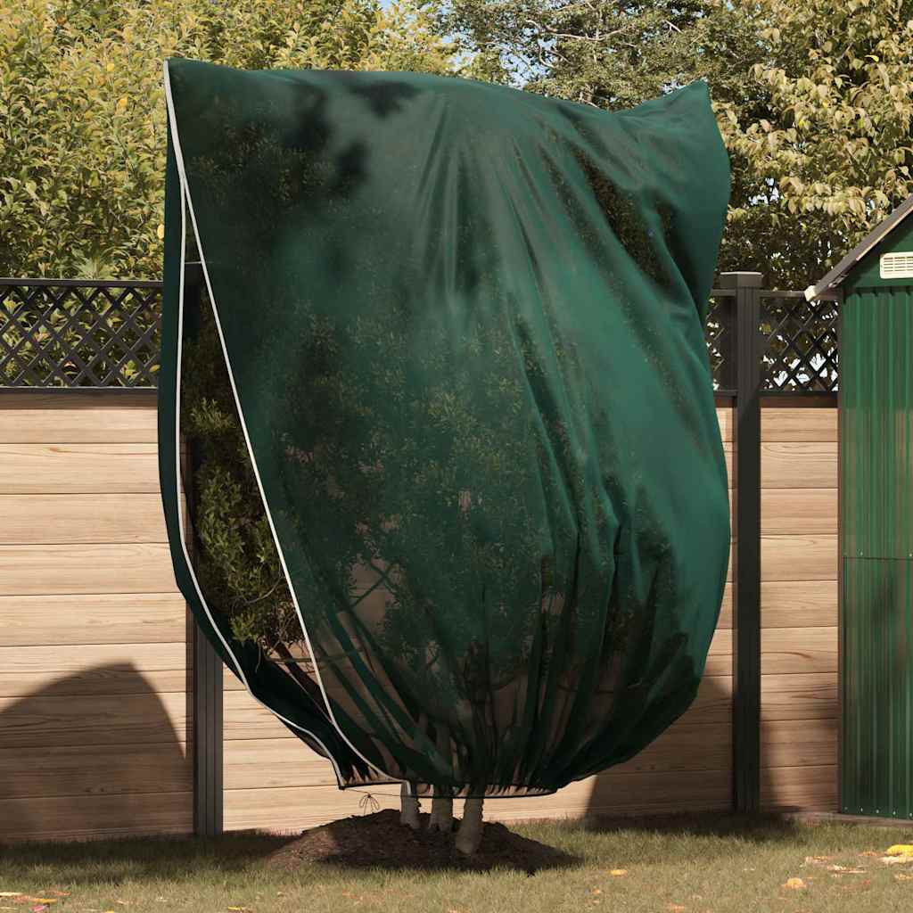 vidaXL Winterschutz fur Pflanzen Grün 2,4 x 2 m Vliesstoff