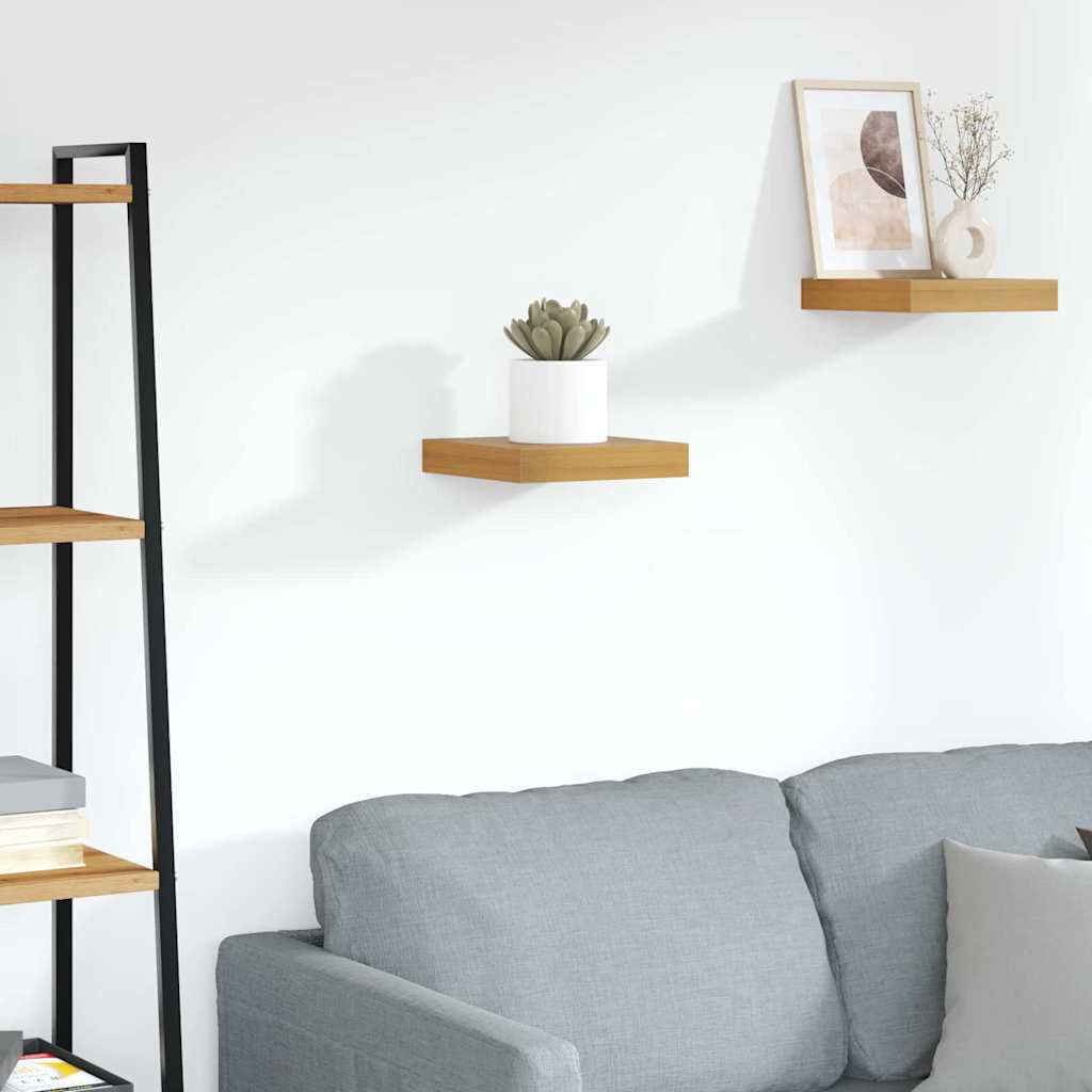 vidaXL Wandregal Wandhalterung Braun 23 x 23,5 x 3,8 cm Holzwerkstoff