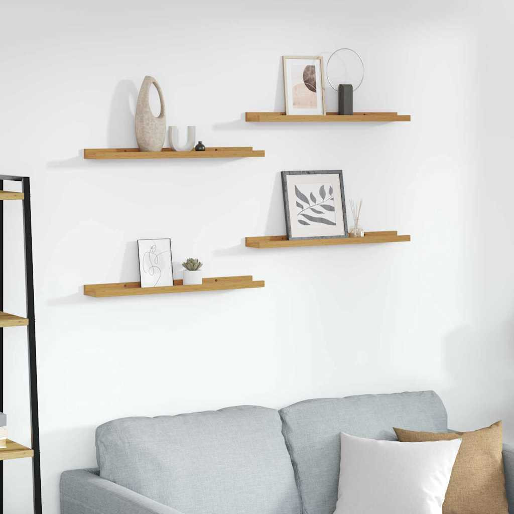 vidaXL Wandregal Wandhalterung 4 pcs Beige 60 x 9 x 3 cm Holzwerkstoff