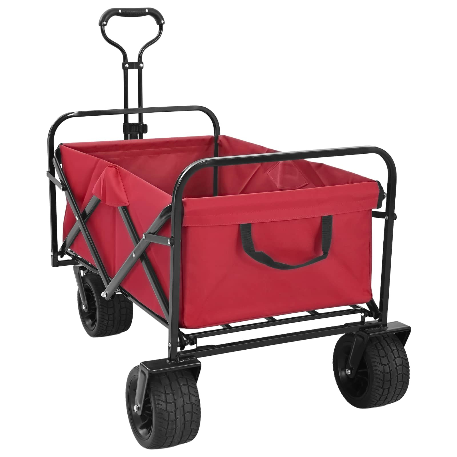 vidaXL Faltwagen Rot 89 x 63 x 96 cm Stahl und Polyester-Oxford
