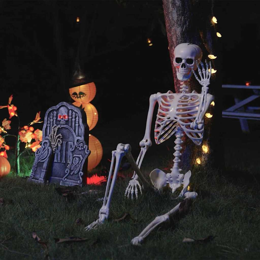 vidaXL Halloween Skelett 2 pcs Weiß 85 cm Polypropylen