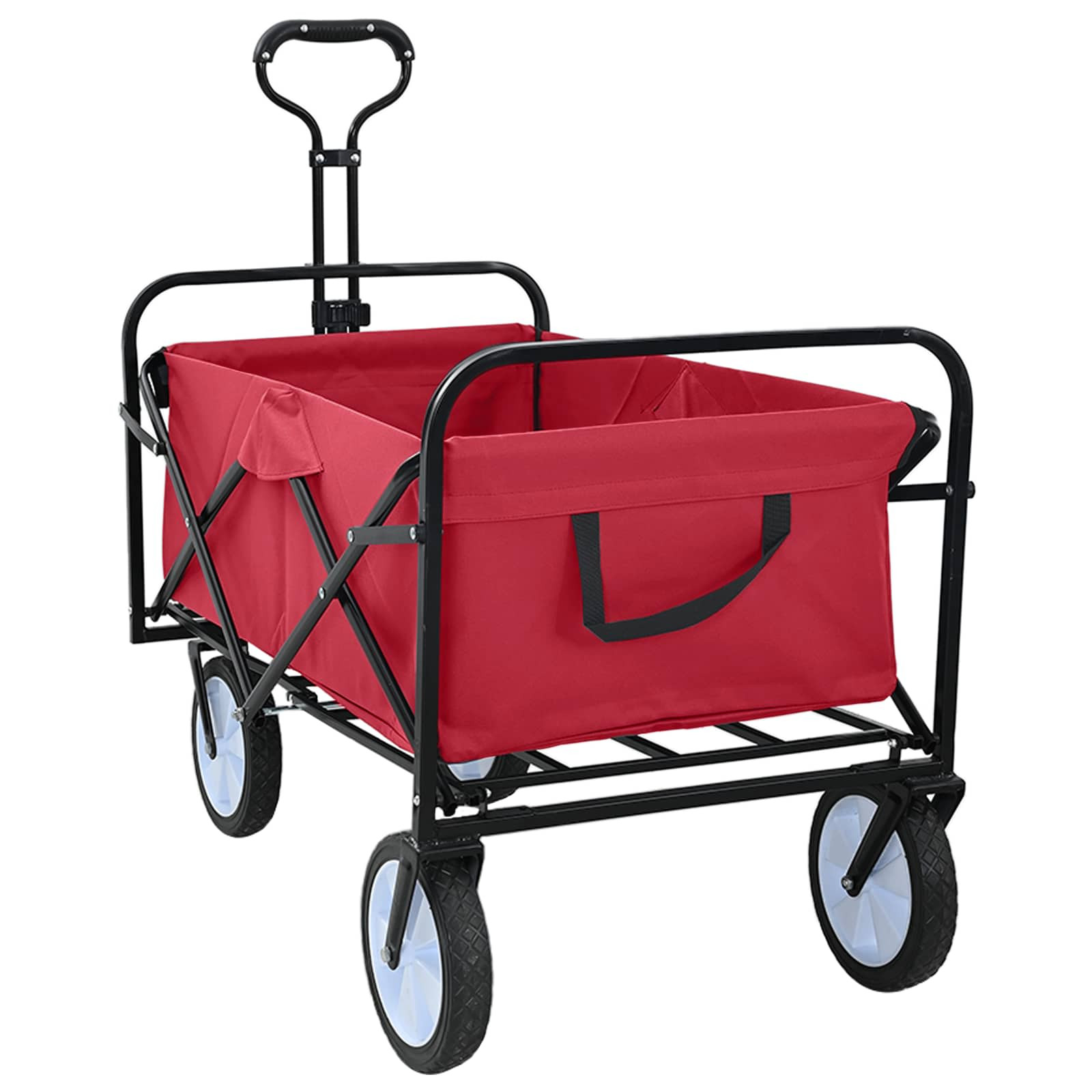 vidaXL Klapp-Handwagen Rot 94 x 53 x 99 cm Oxford-Stoff