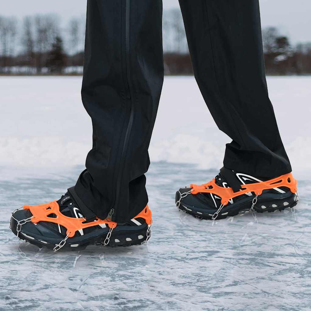 vidaXL Eiskrallen für Schuhe Orange XL