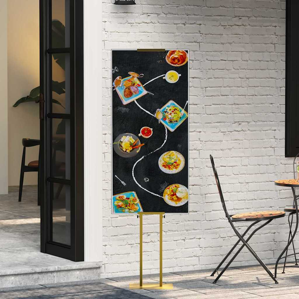 vidaXL Messestände Gold 30 x 23,5 x 210 cm Stahl