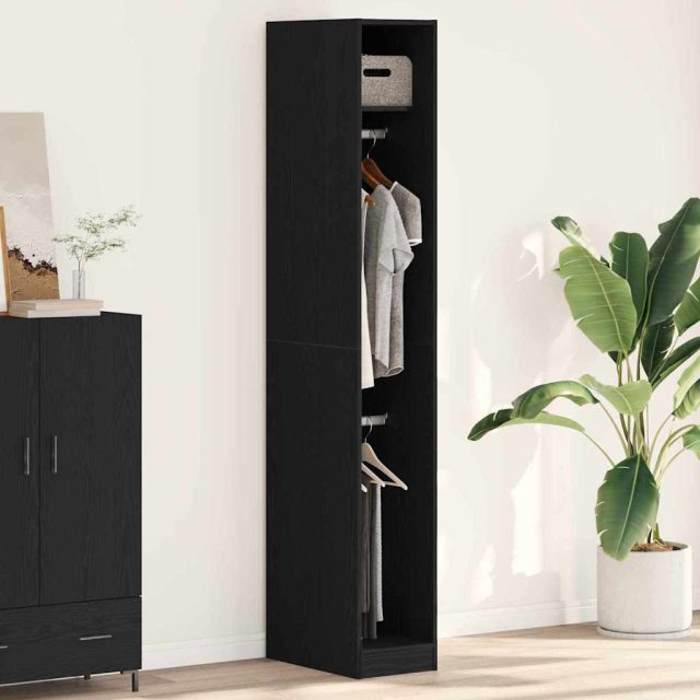 vidaXL Kleiderschrank mit Regal Altholz 30 x 50 x 200 cm Holzwerkstoff
