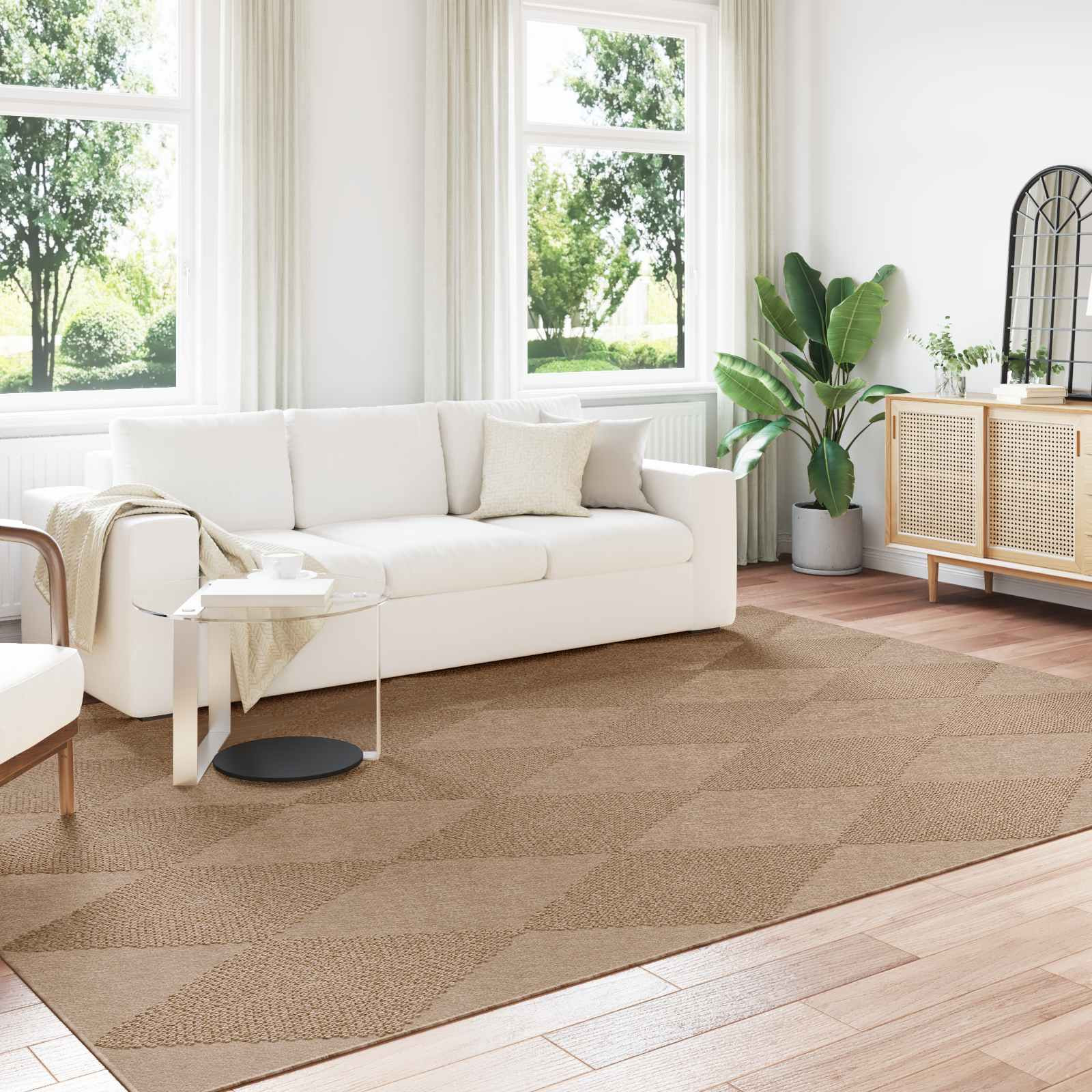 vidaXL Bereichsteppiche Rechtwinklig AGIRA Natur 280 x 200 cm