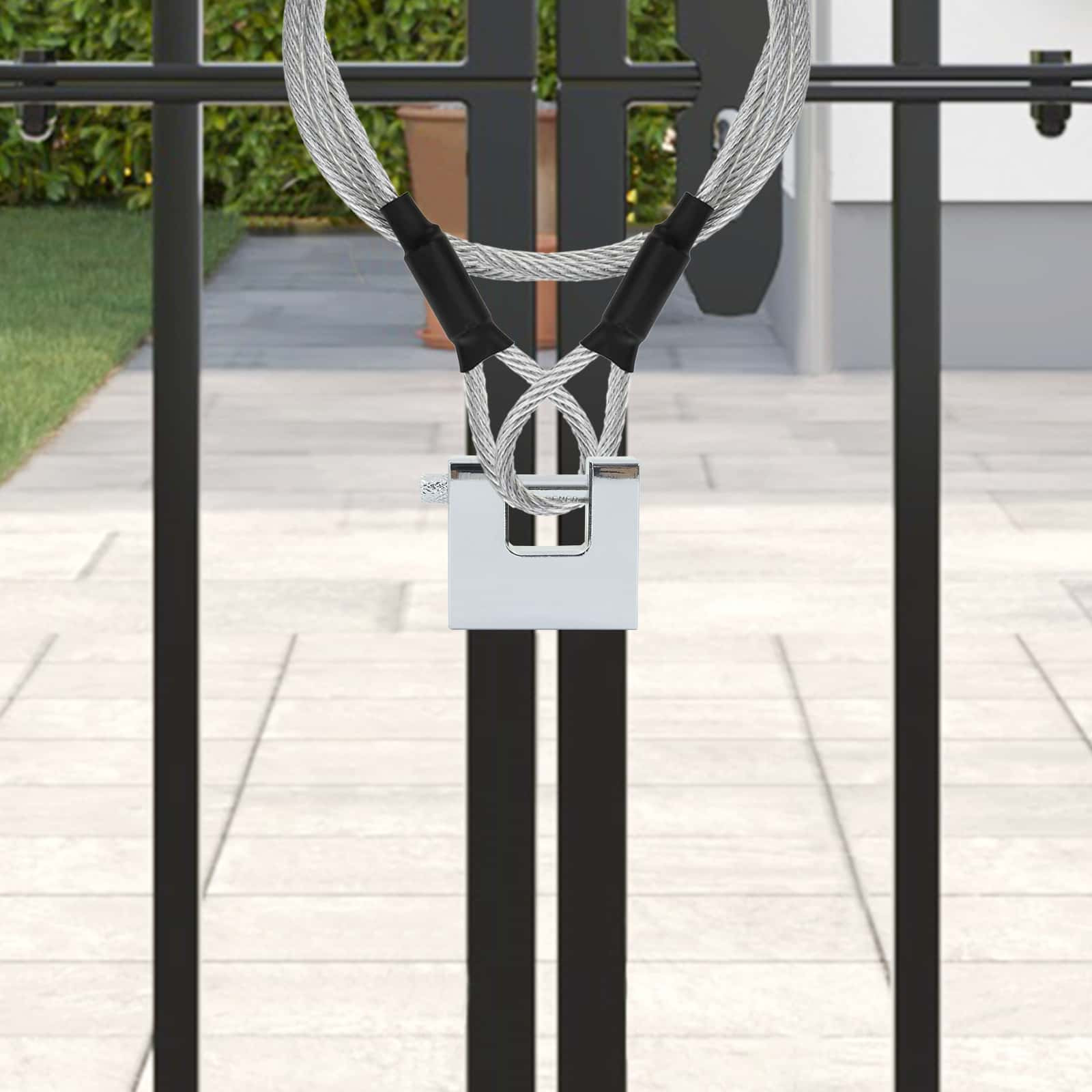 vidaXL Vorhängeschloss 12 pcs Silber Stahl