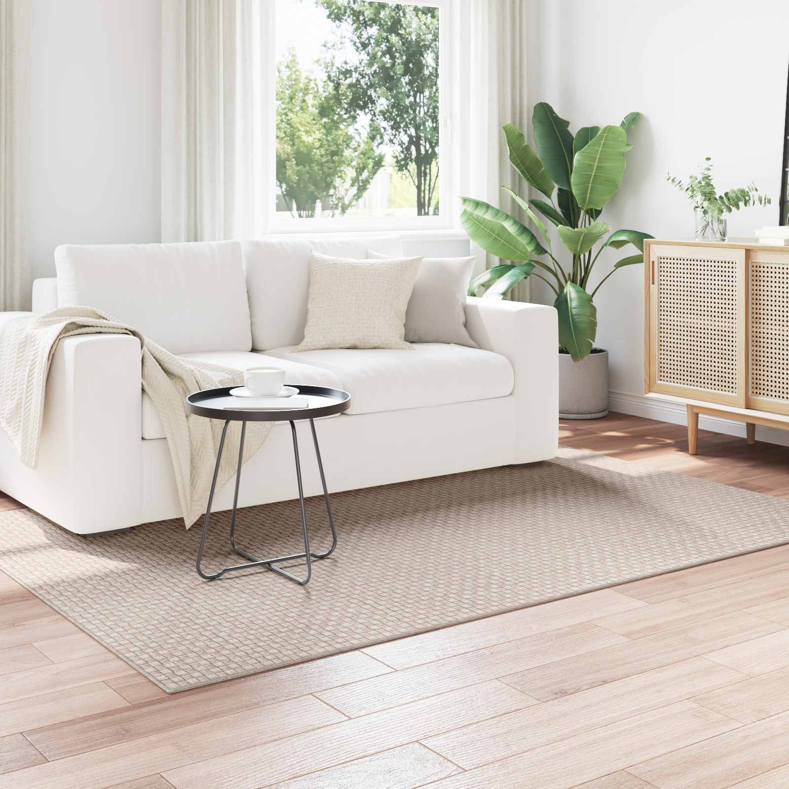 vidaXL Bereichsteppiche Rechtwinklig FARO Creme 200 x 140 cm Polyester