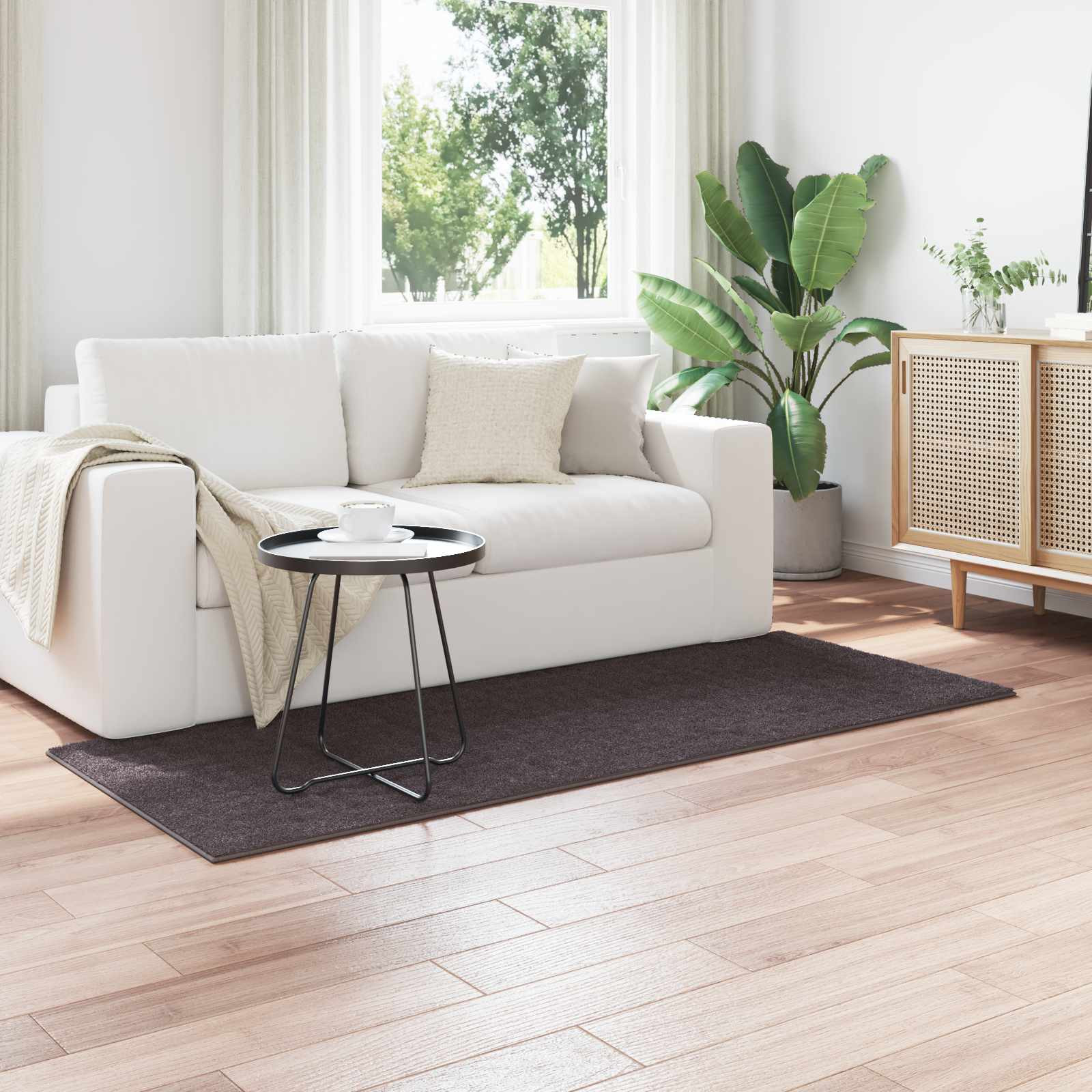 vidaXL Bereichsteppiche SIROLO Anthrazit 150 x 80 cm Polyester