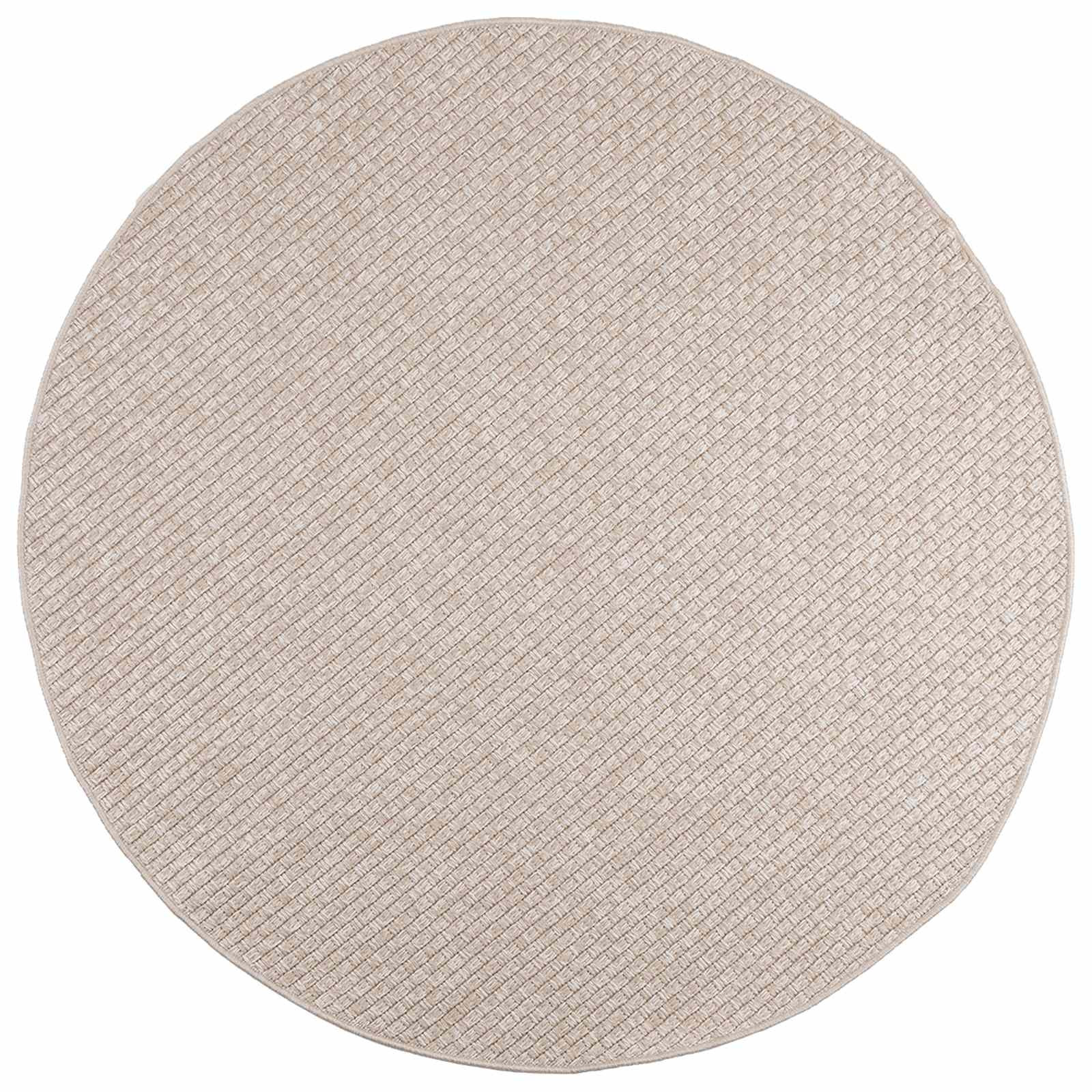 vidaXL Bereichsteppiche Rund FARO Creme Ø 160 CM Polyester