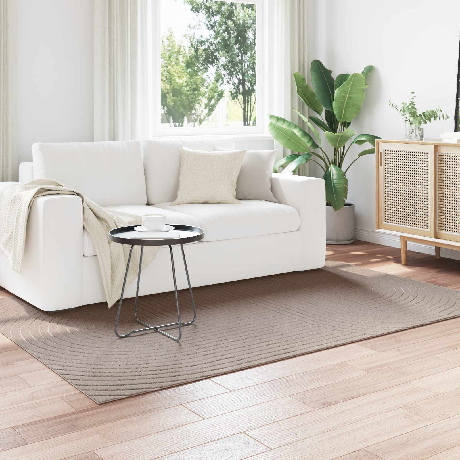 vidaXL Bereichsteppiche PALMERAS Beige 200 x 140 cm Polyester