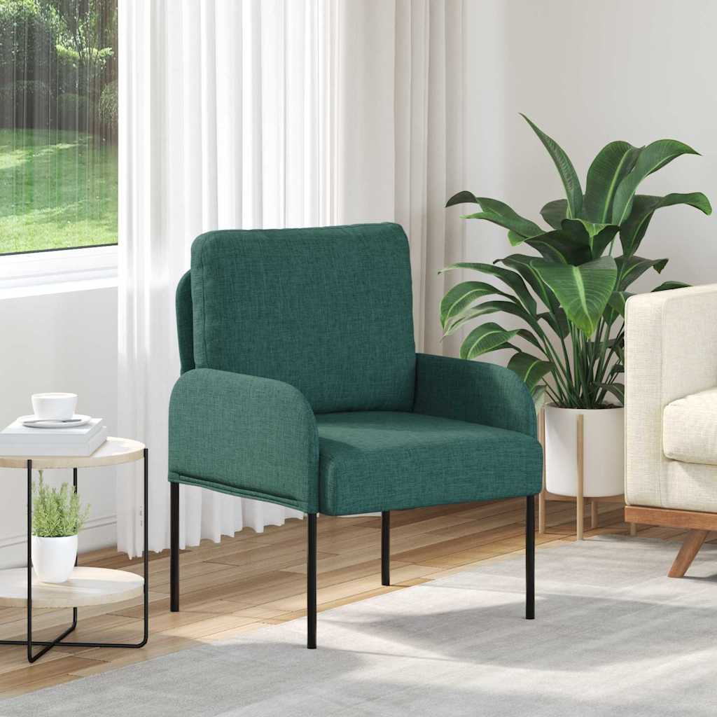 vidaXL Sofas mit Kissen 55cm Dunkelgrün Sperrholz