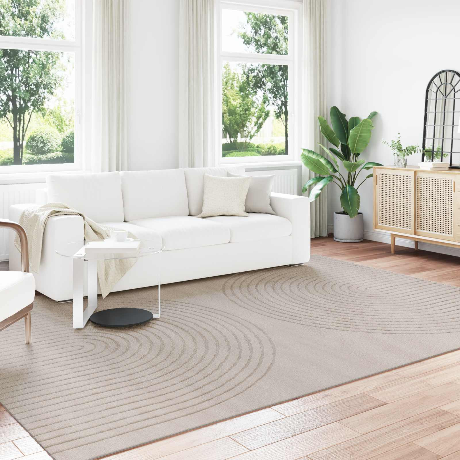 vidaXL Bereichsteppiche GALATI Beige 280 x 200 cm Polyester