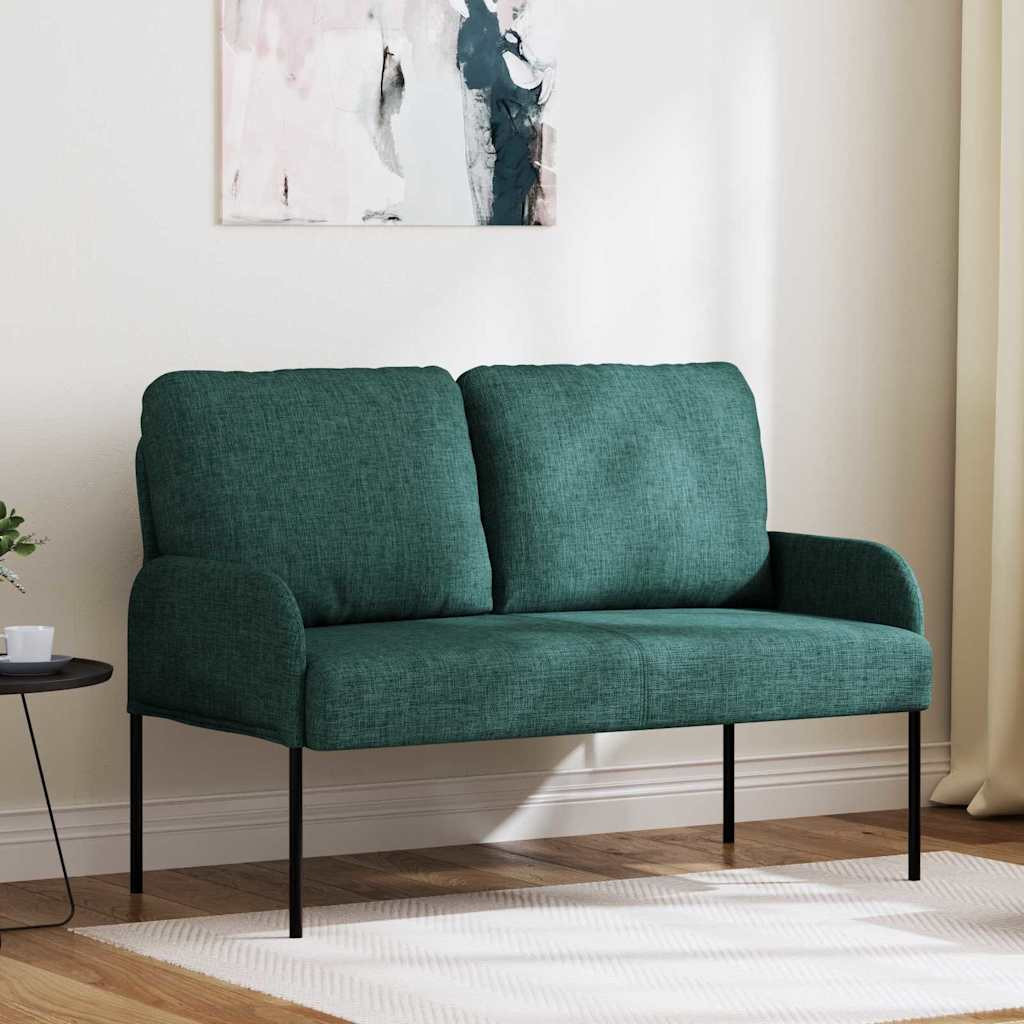 vidaXL Sofas mit Kissen 110cm Dunkelgrün Sperrholz