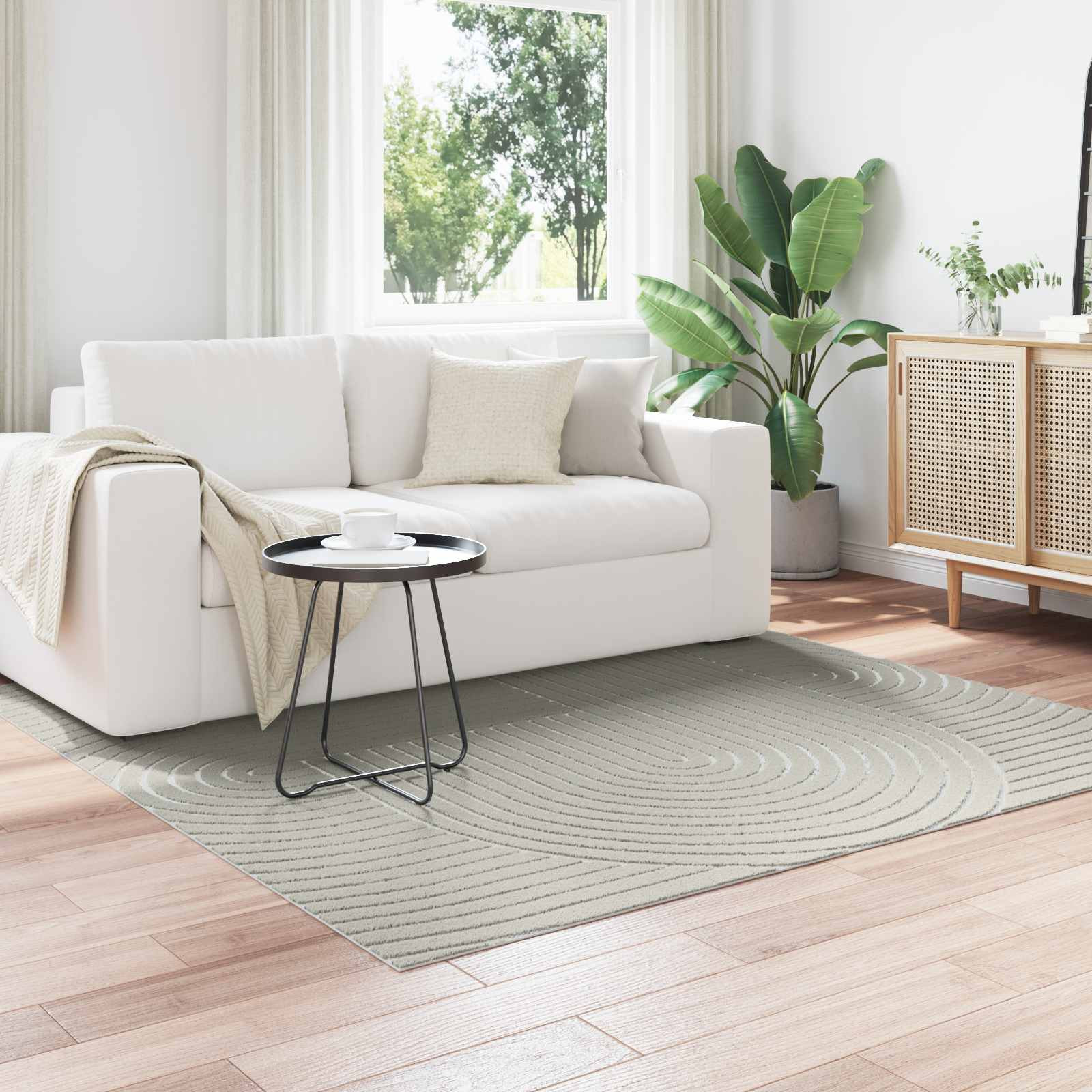 vidaXL Bereichsteppiche PALMERAS Grün 120 x 120 cm Polyester