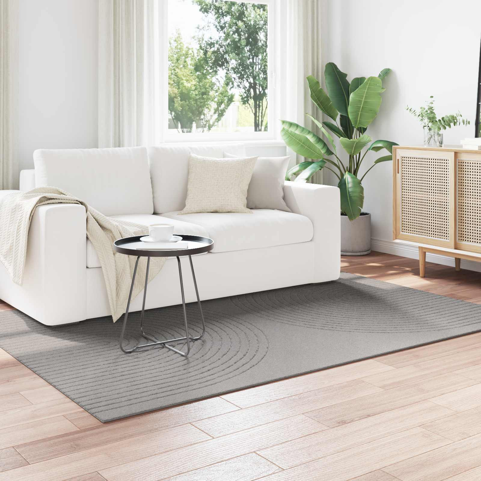 vidaXL Bereichsteppiche Rechtwinklig GALATI Grau 200 x 140 cm