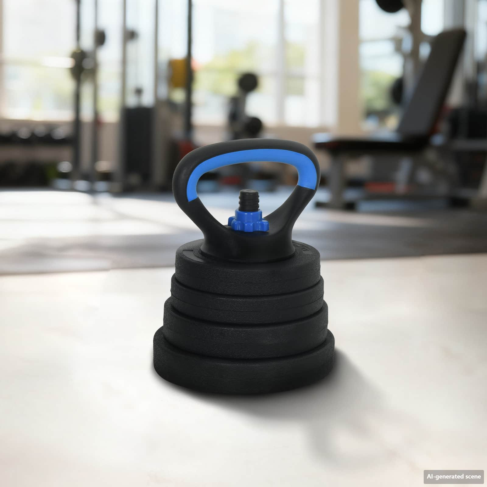 vidaXL 4-in-1 Kurzhantel Langhantel Kettlebell Set 30 kg