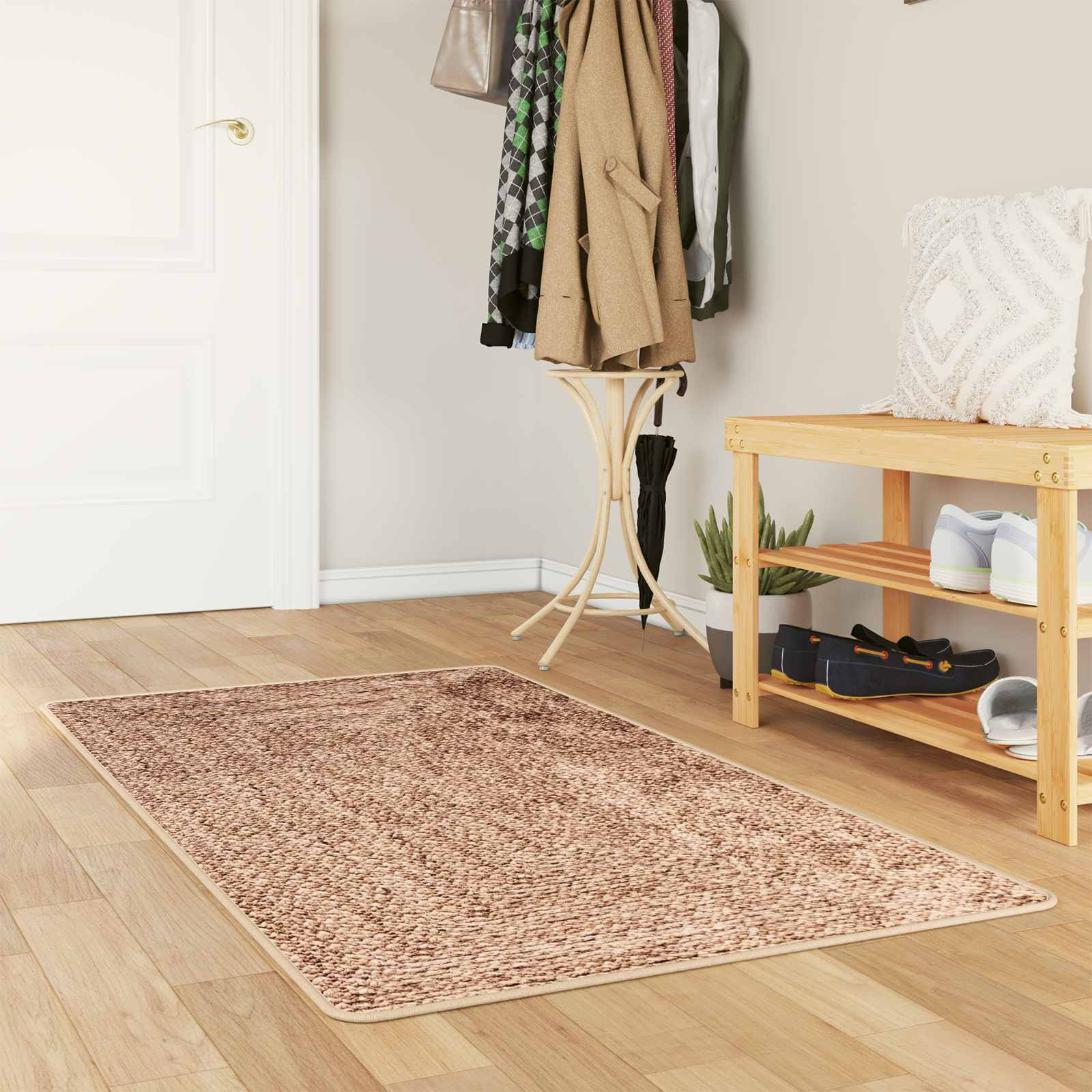 vidaXL Teppichläufer MARSA Gelb 80 x 200 cm Polyester und PVC