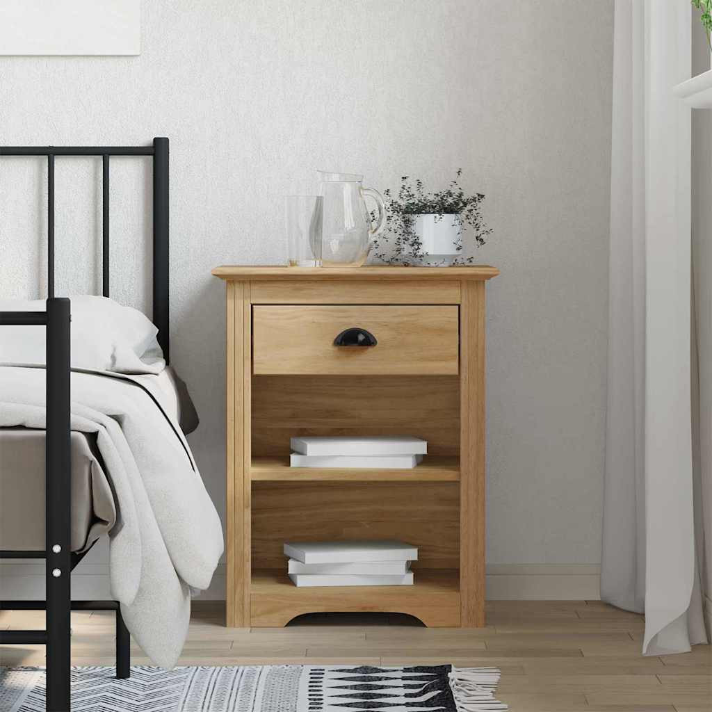 vidaXL Nachttisch BODO Honigbraun 53 x 38,5 x 67 cm Holzwerkstoff