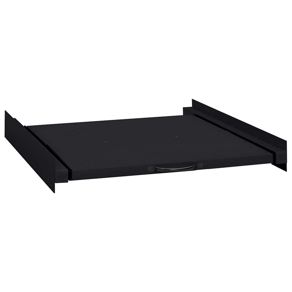vidaXL Waschmaschinen Zwischenablage Schwarz 60 x 60 x 8 cm Stahl