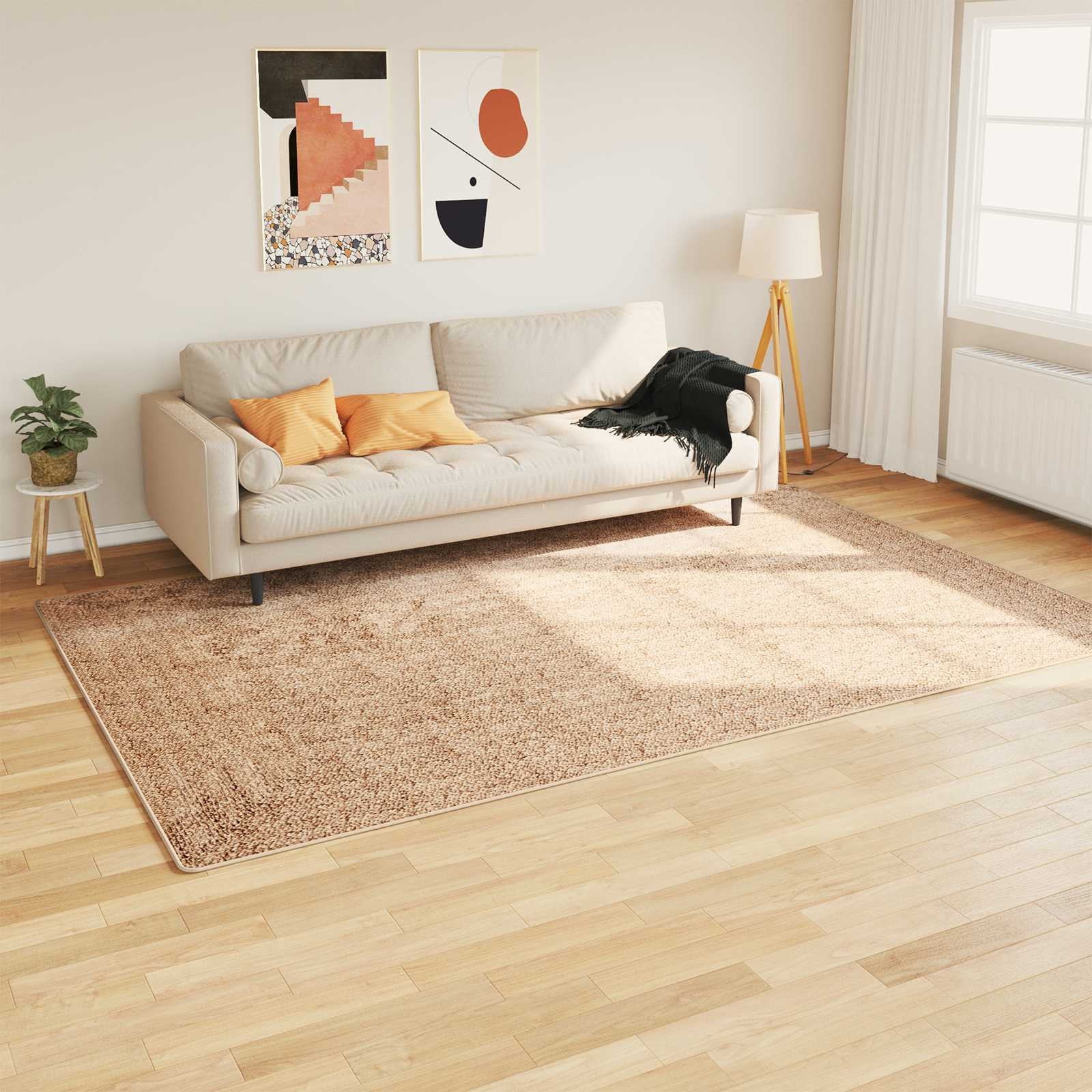 vidaXL Teppichläufer MARSA Gelb 190 x 300 cm Polyester und PVC