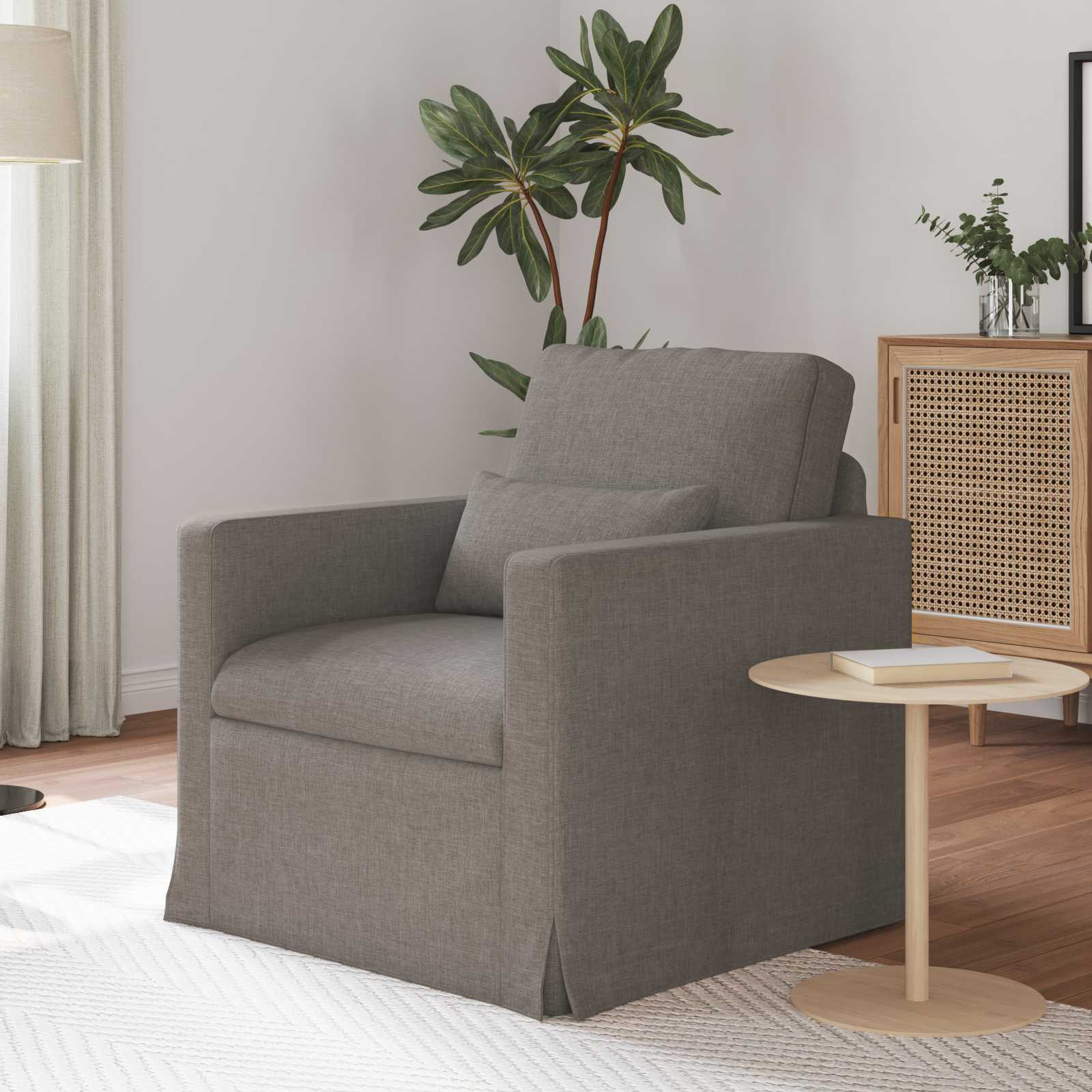 vidaXL Sofa Taupe 78 x 78 x 80 cm Stoff